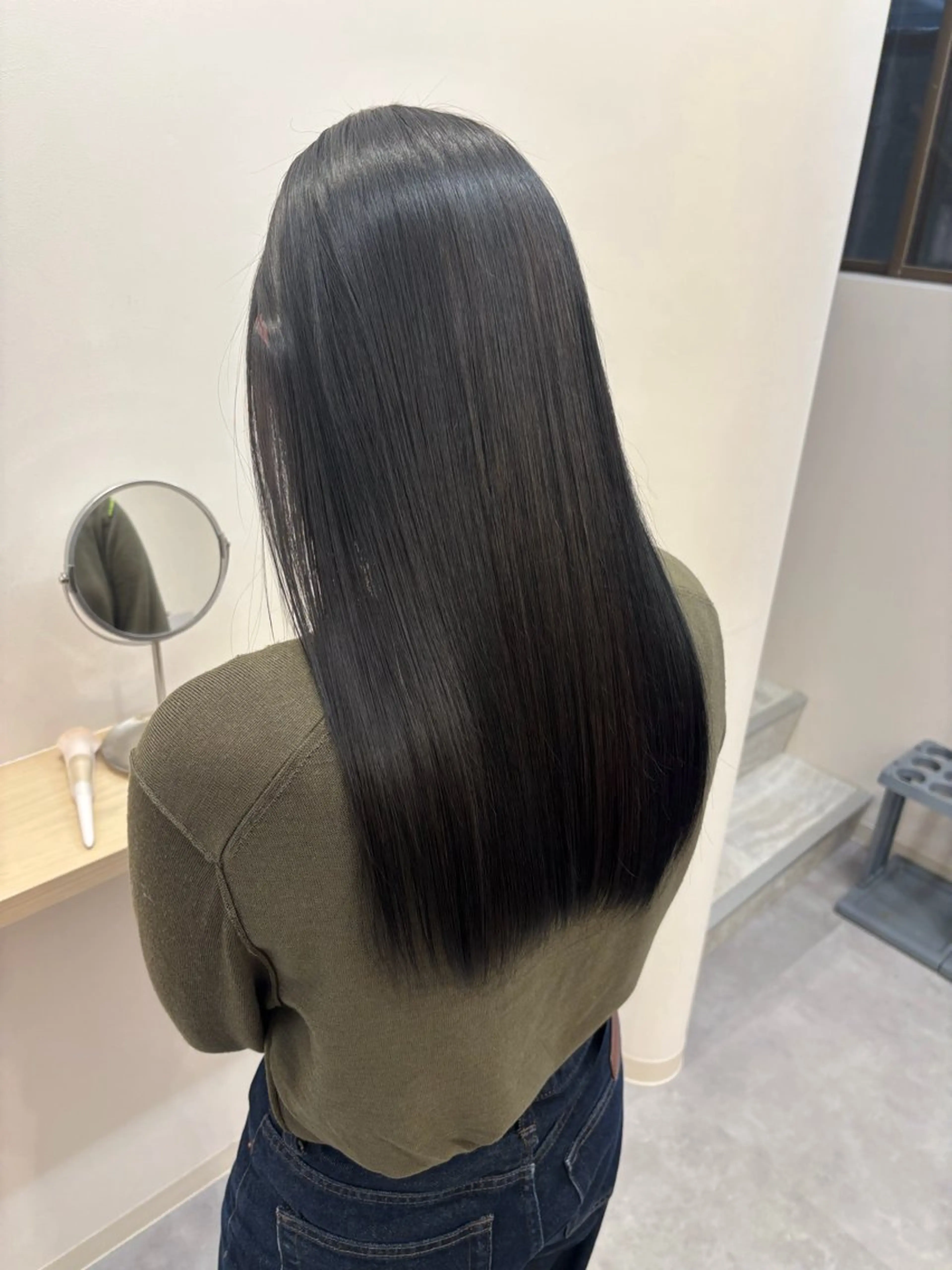 セミロング トリートメント ヘアカラー トリートメント とき/髪質改善/透明 感カラー☘️のヘアスタイル