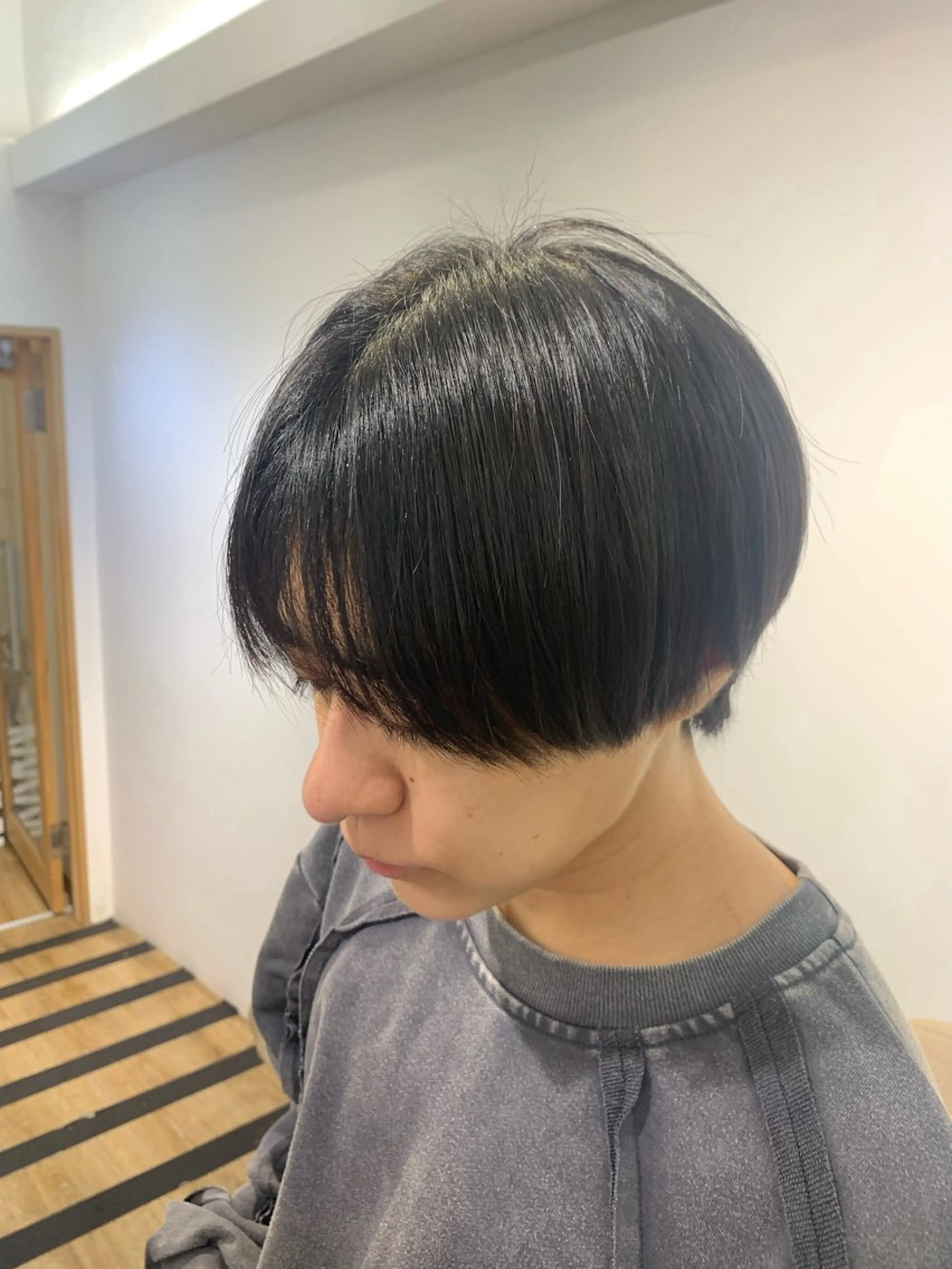 ミディアム パーマ メンズ カット 縮毛矯正 トリートメント キマるメンズパーマ クメユウキのヘアスタイル