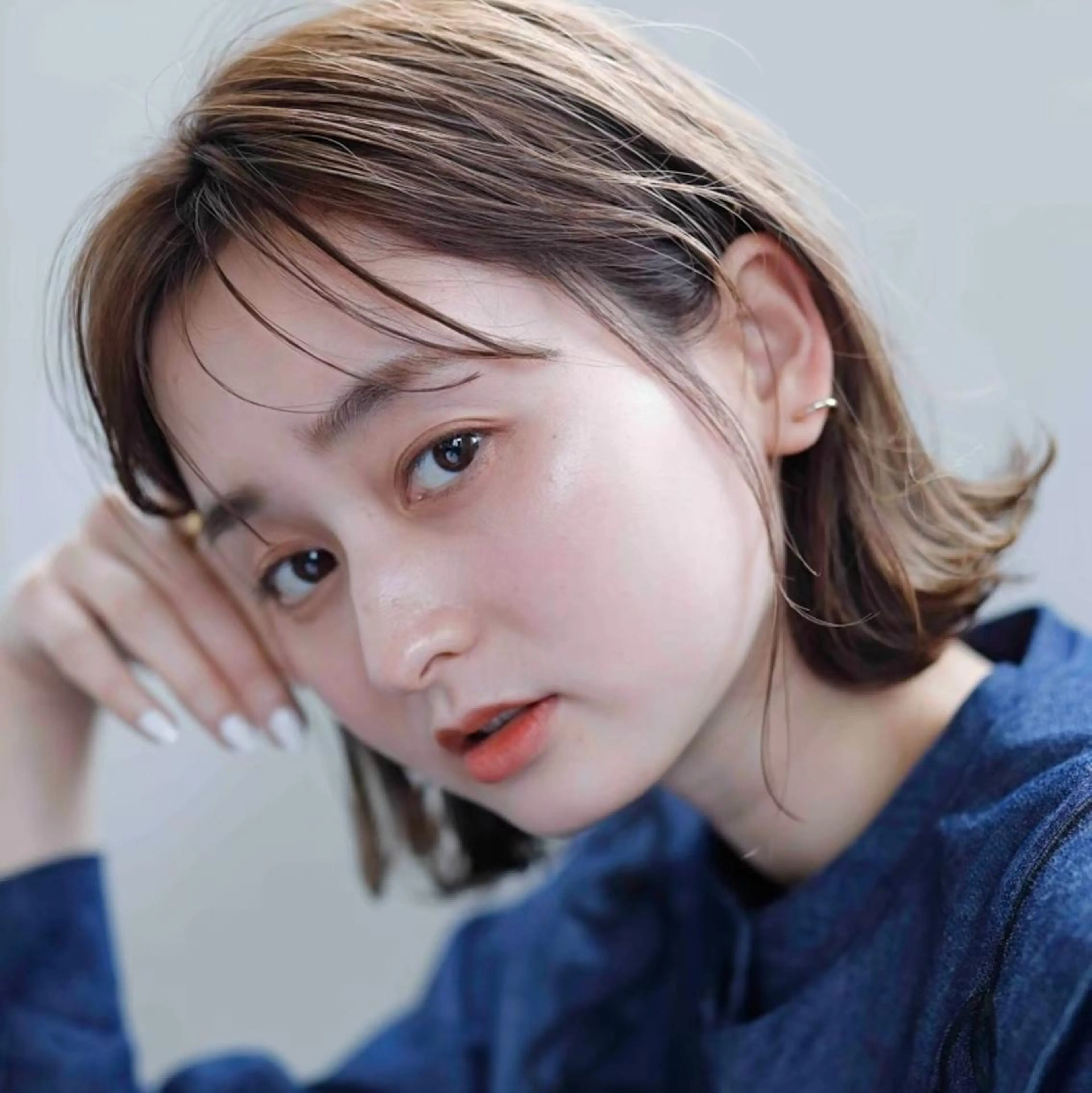 ミディアム カット ヘアカラー トリートメント ROW 札幌のヘアスタイル