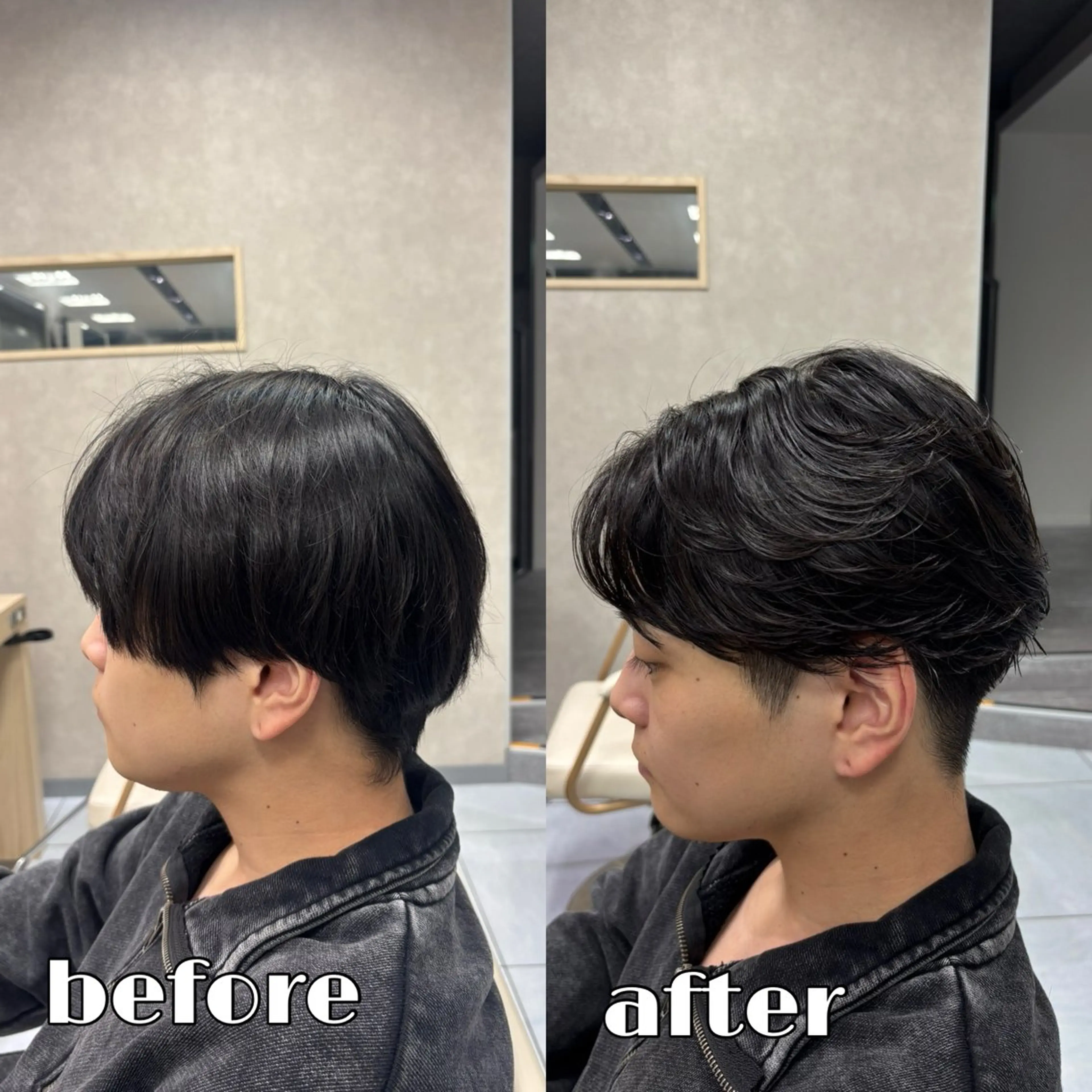 ショート パーマ メンズ カット パーマ メンズ特化韓国風 パーマスタイル/りんのヘアスタイル