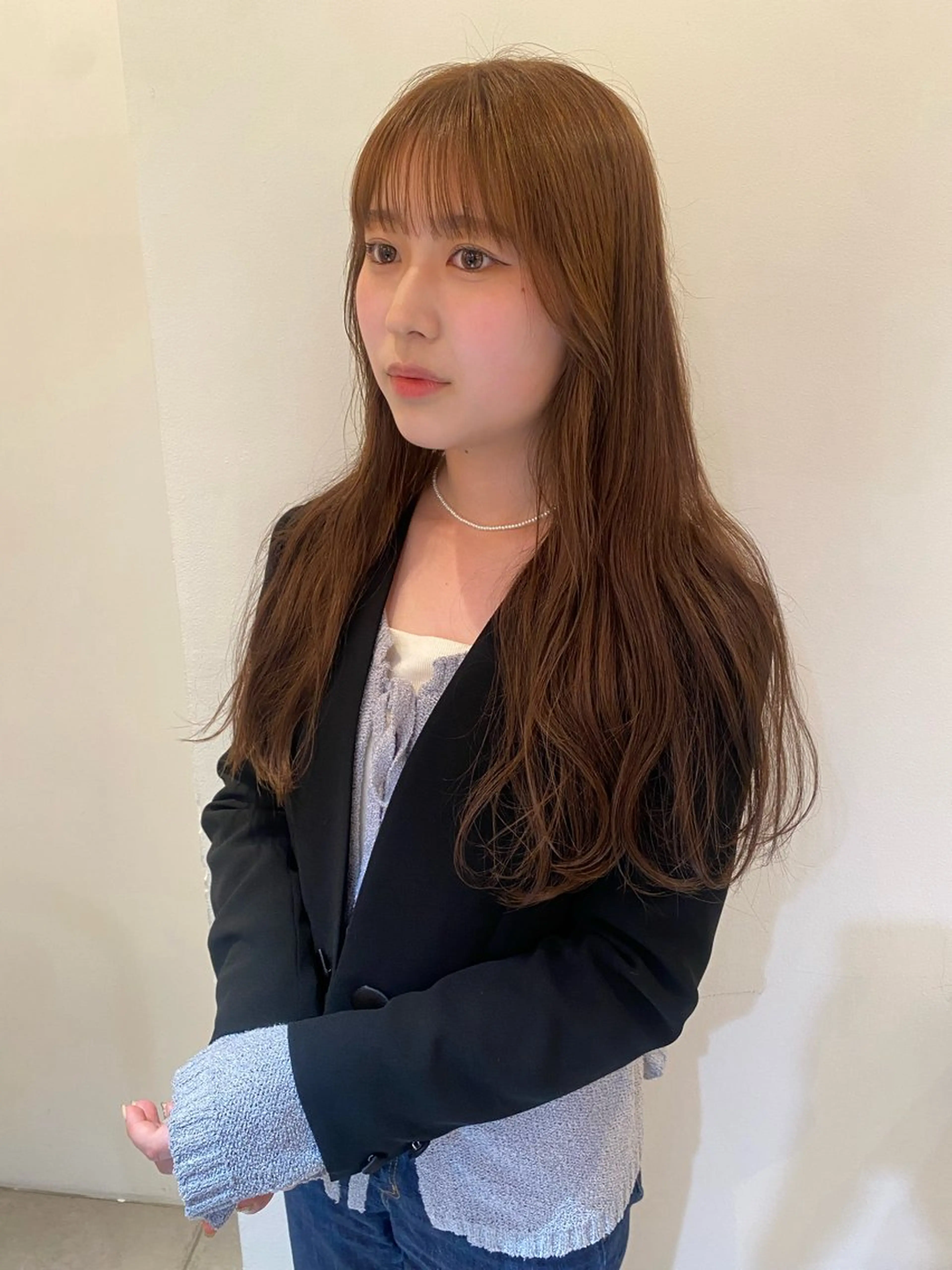 ロング カラー カット ヘアカラー riria/ボブ /透明感カラー🎀のヘアスタイル