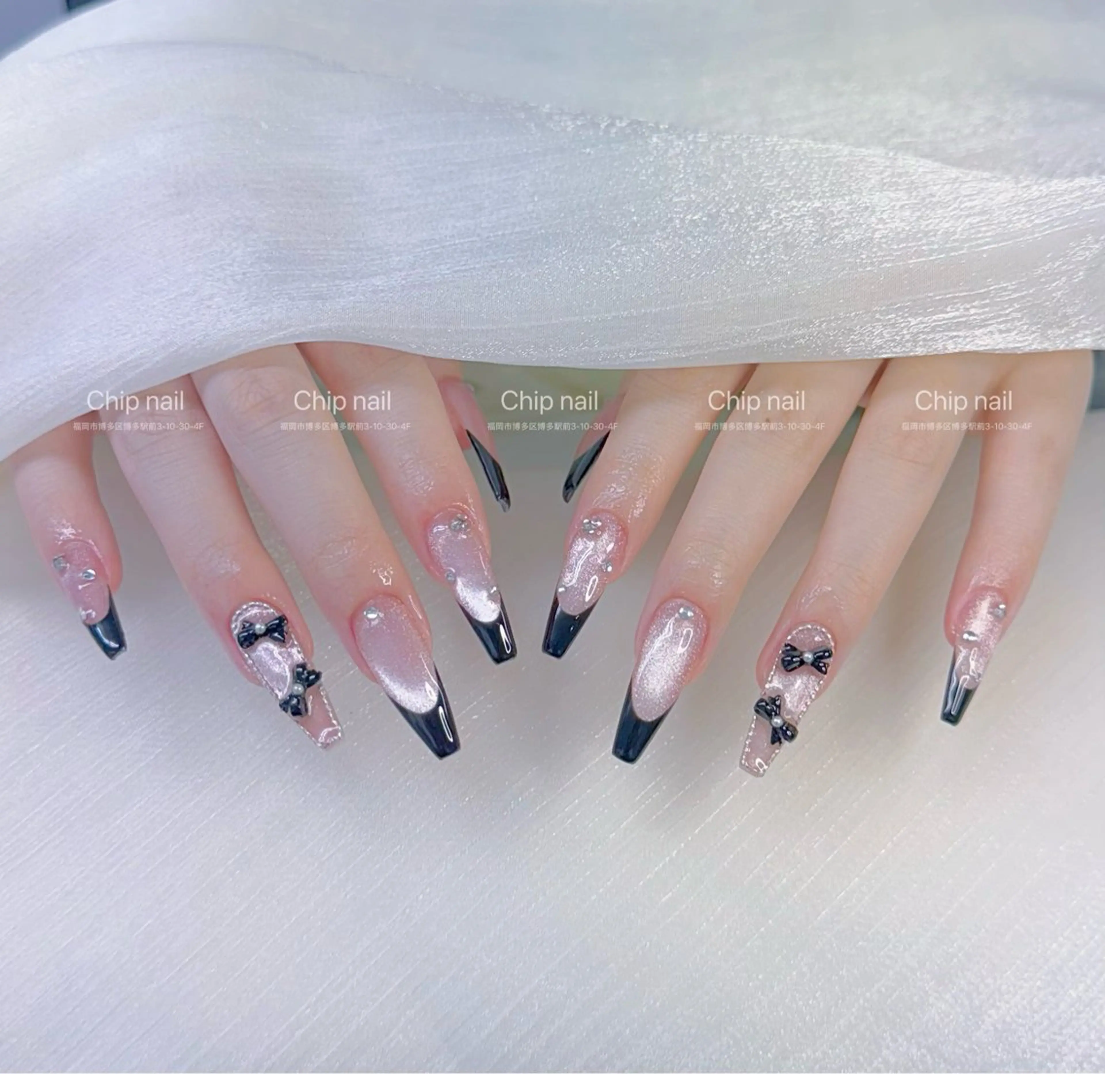 ネイル ロングネイル ハンドネイル chibi nailのネイルデザイン