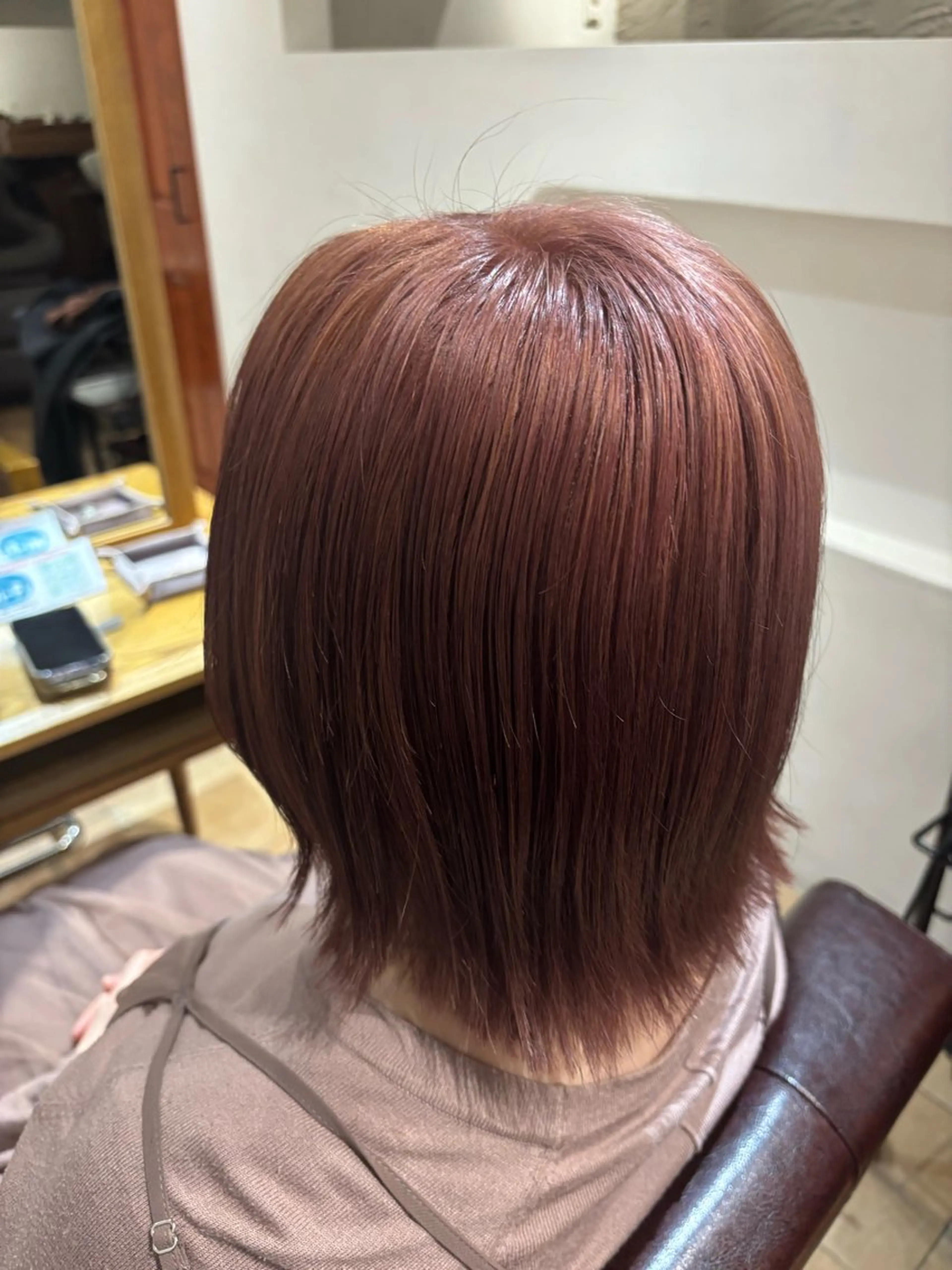 ミディアム カラー ベージュカラー ピンクカラー ピンクベージュ ヘアカラー 🌈透明感カラー🌈 🌟吉田祐介🌟のヘアスタイル