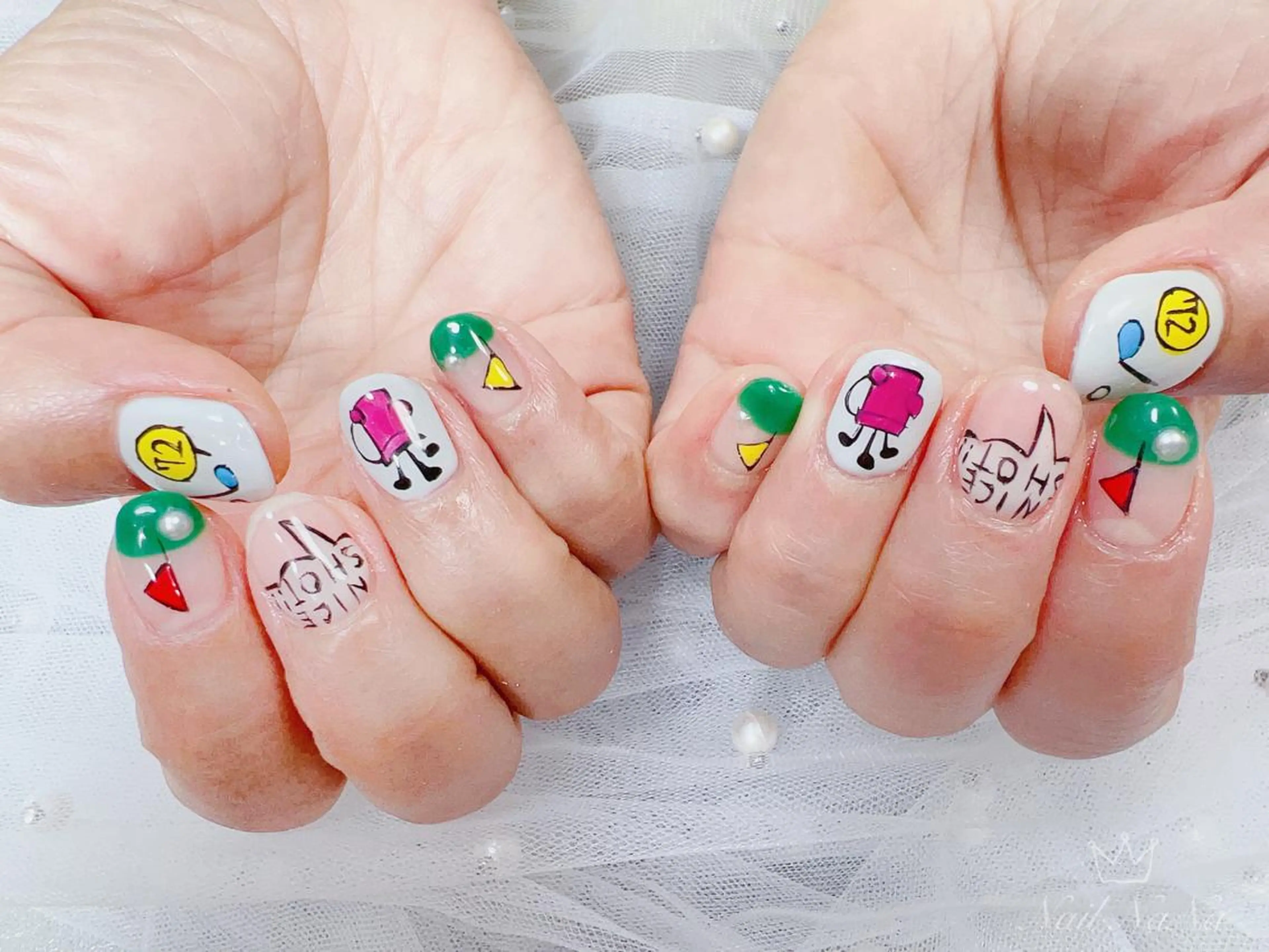 ショート カラー ネイル Nail NaNaのネイルデザイン