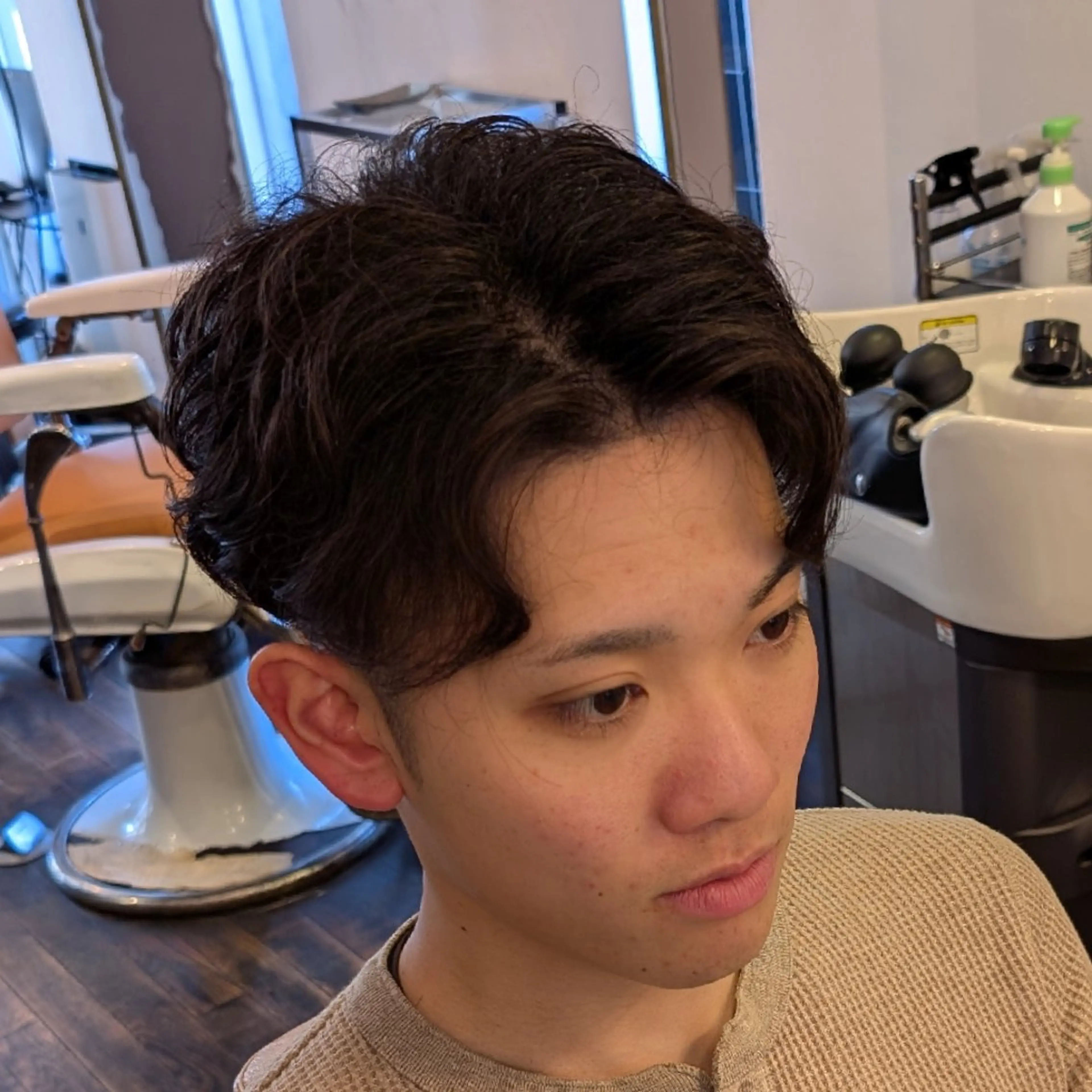 ショート パーマ ニュアンスパーマ カット パーマ 今井 杏星 【フェー ド/セット/パーマ】のヘアスタイル