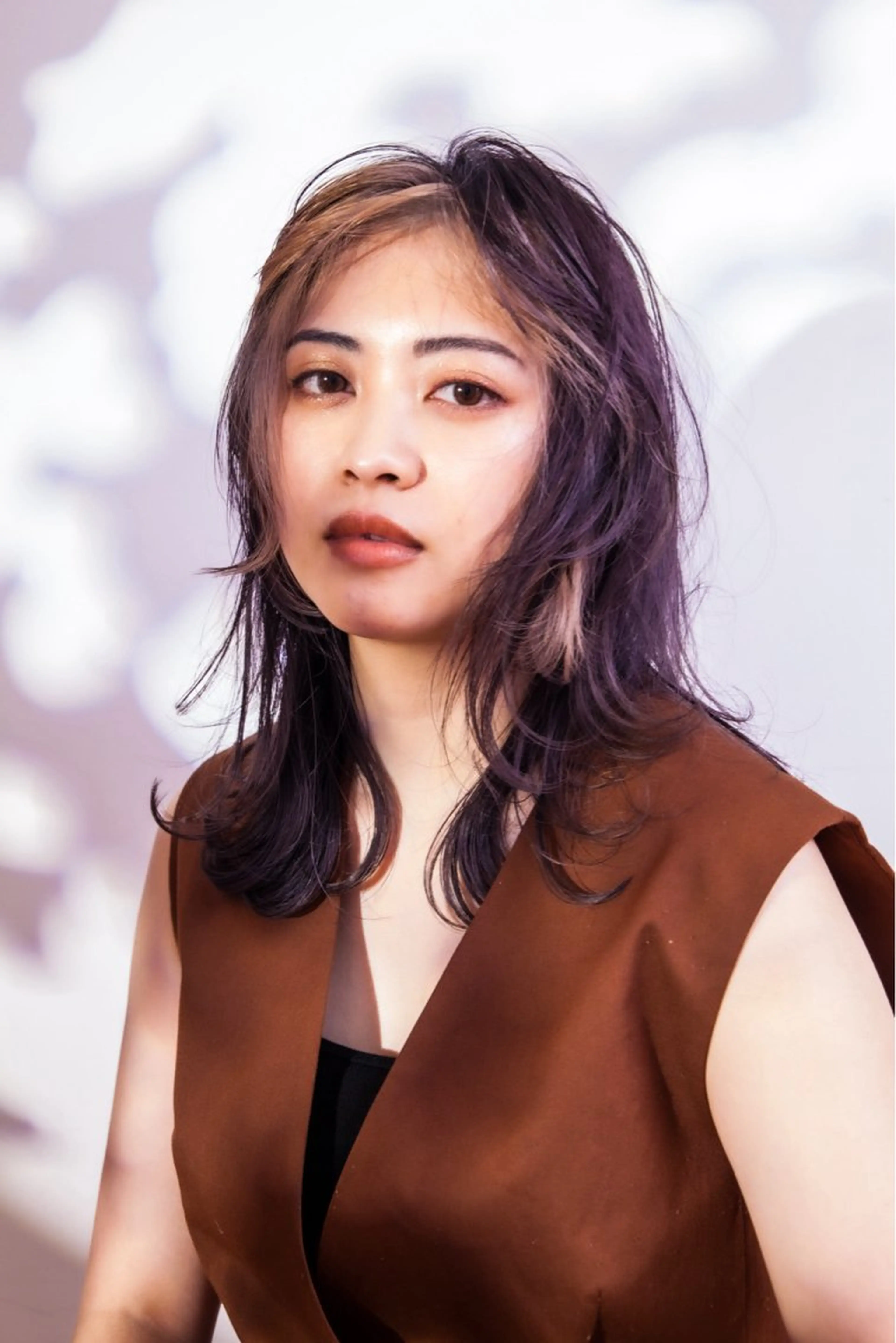 セミロング 金安 かんたのヘアスタイル