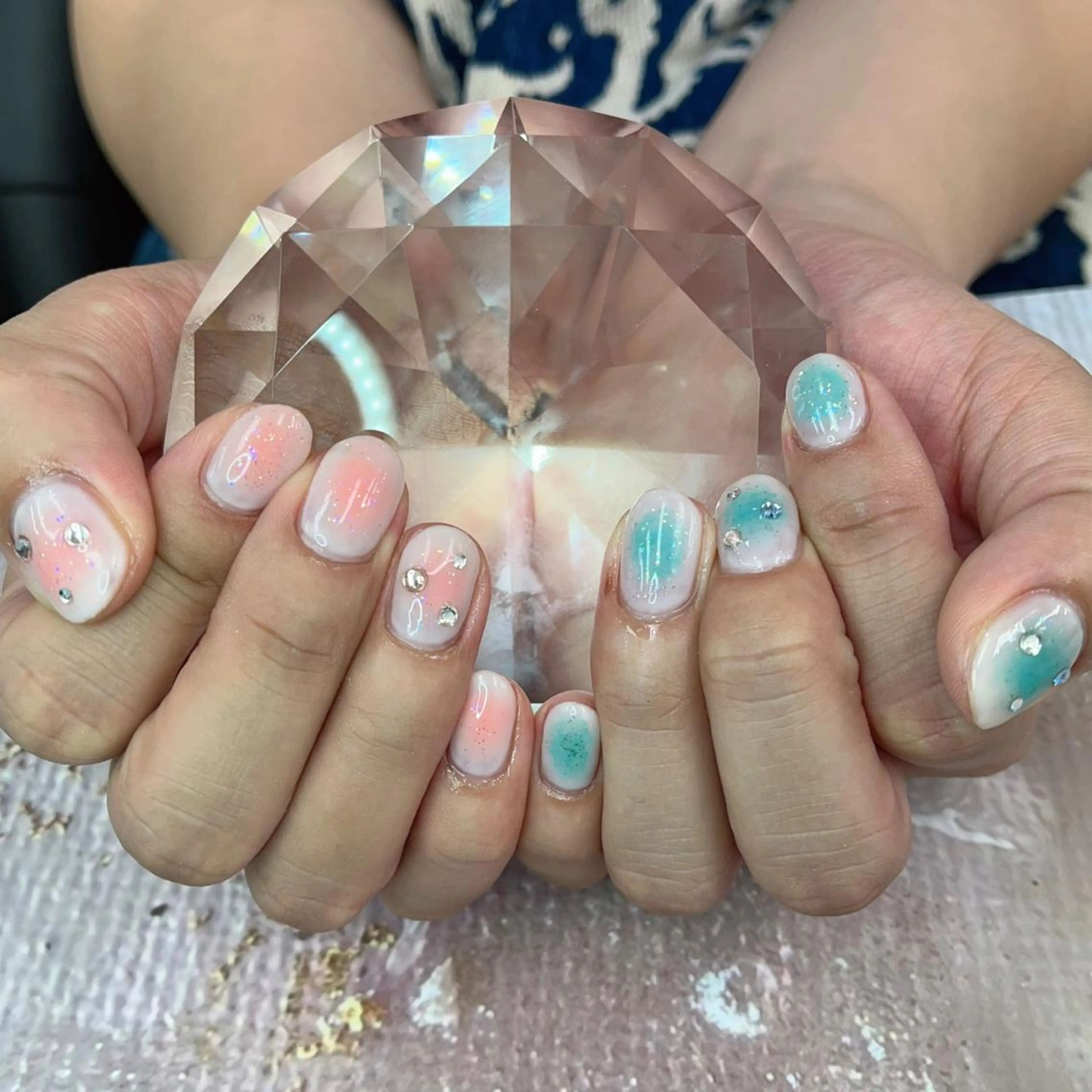 ネイル チークネイル BlueDaisy 栄本店のネイルデザイン