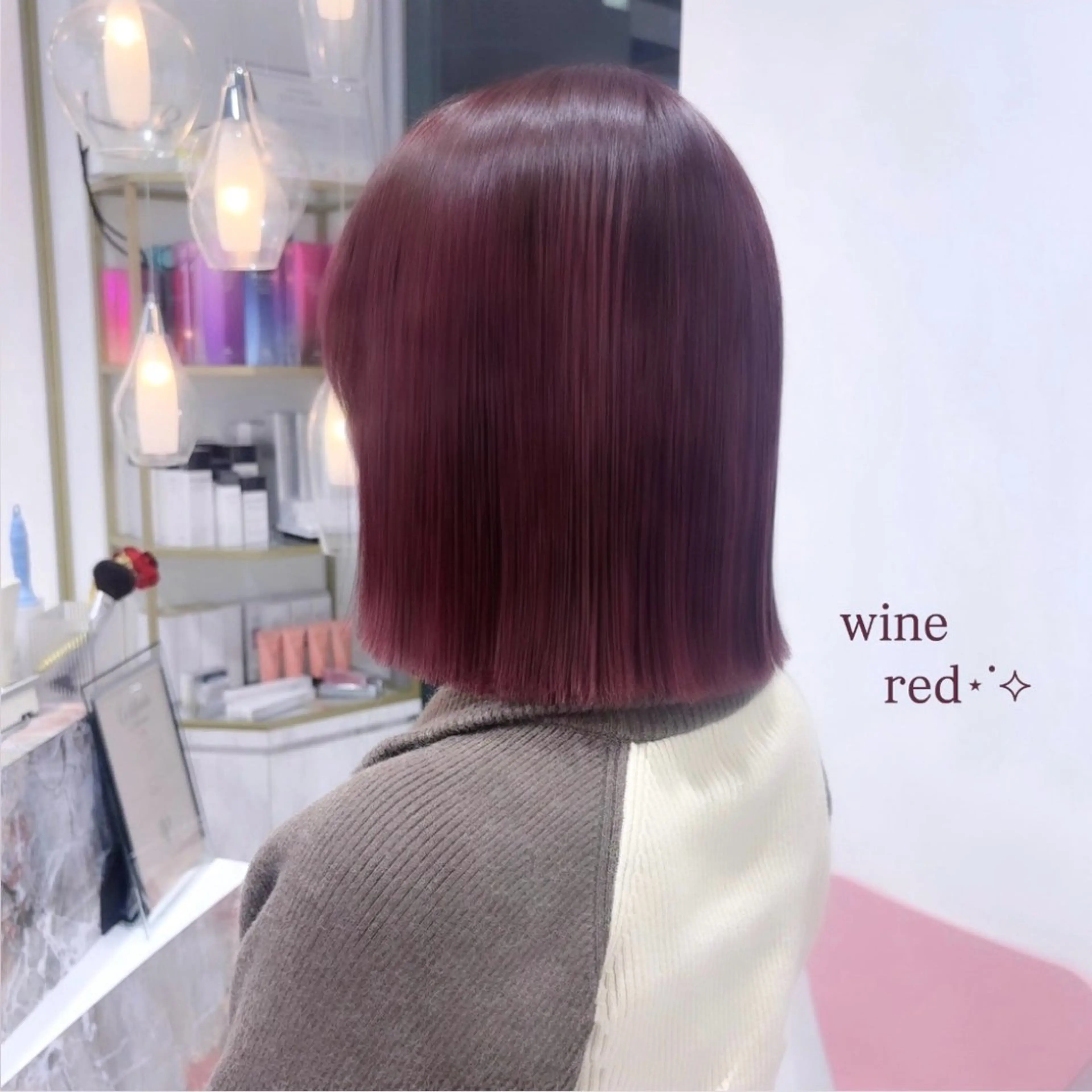 ミディアム 𝑚𝑖𝑤𝑎 /名駅/透明感カラーのヘアスタイル