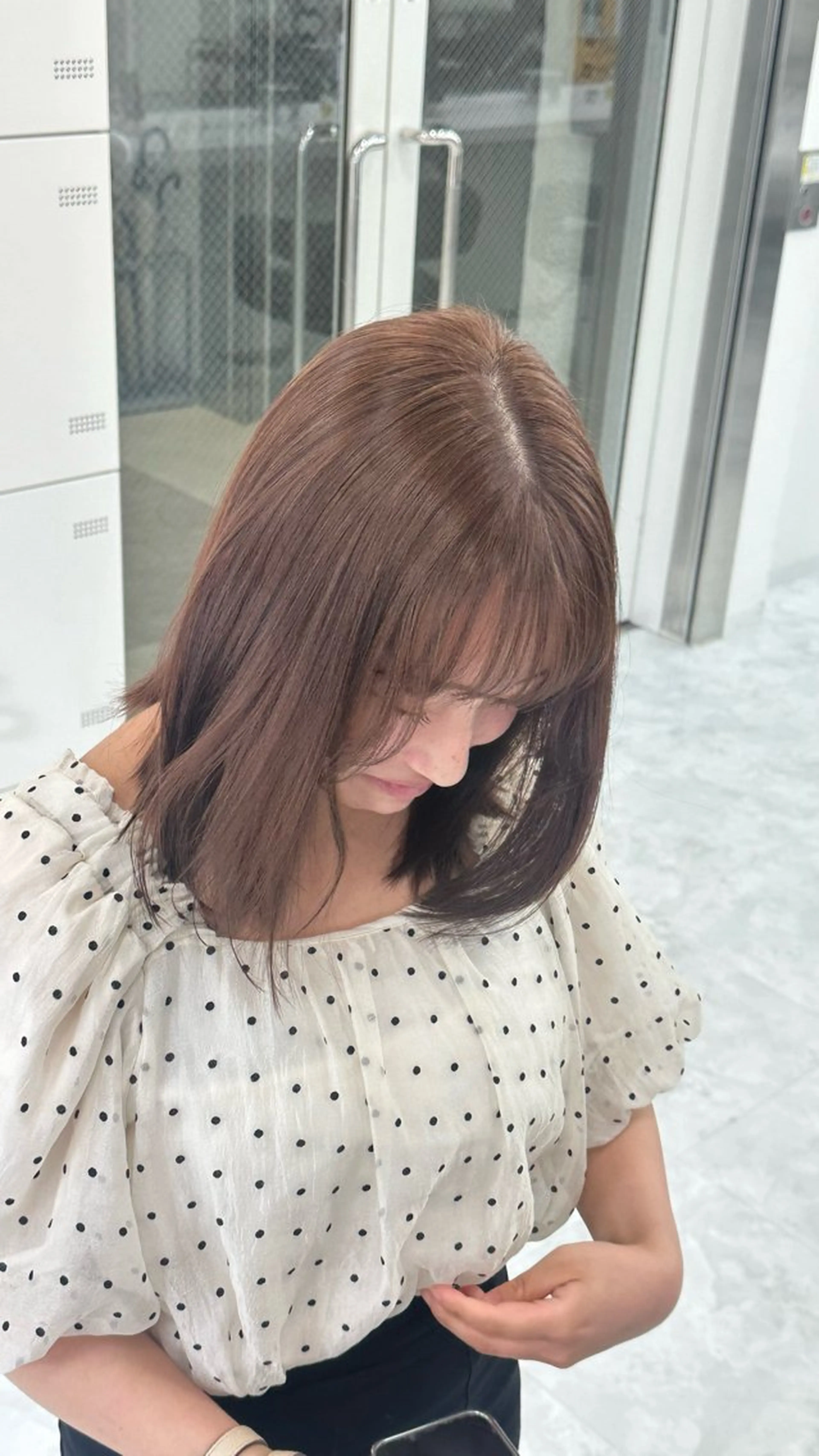セミロング カラー 似合わせstyle ❤︎misaki❤︎のヘアスタイル