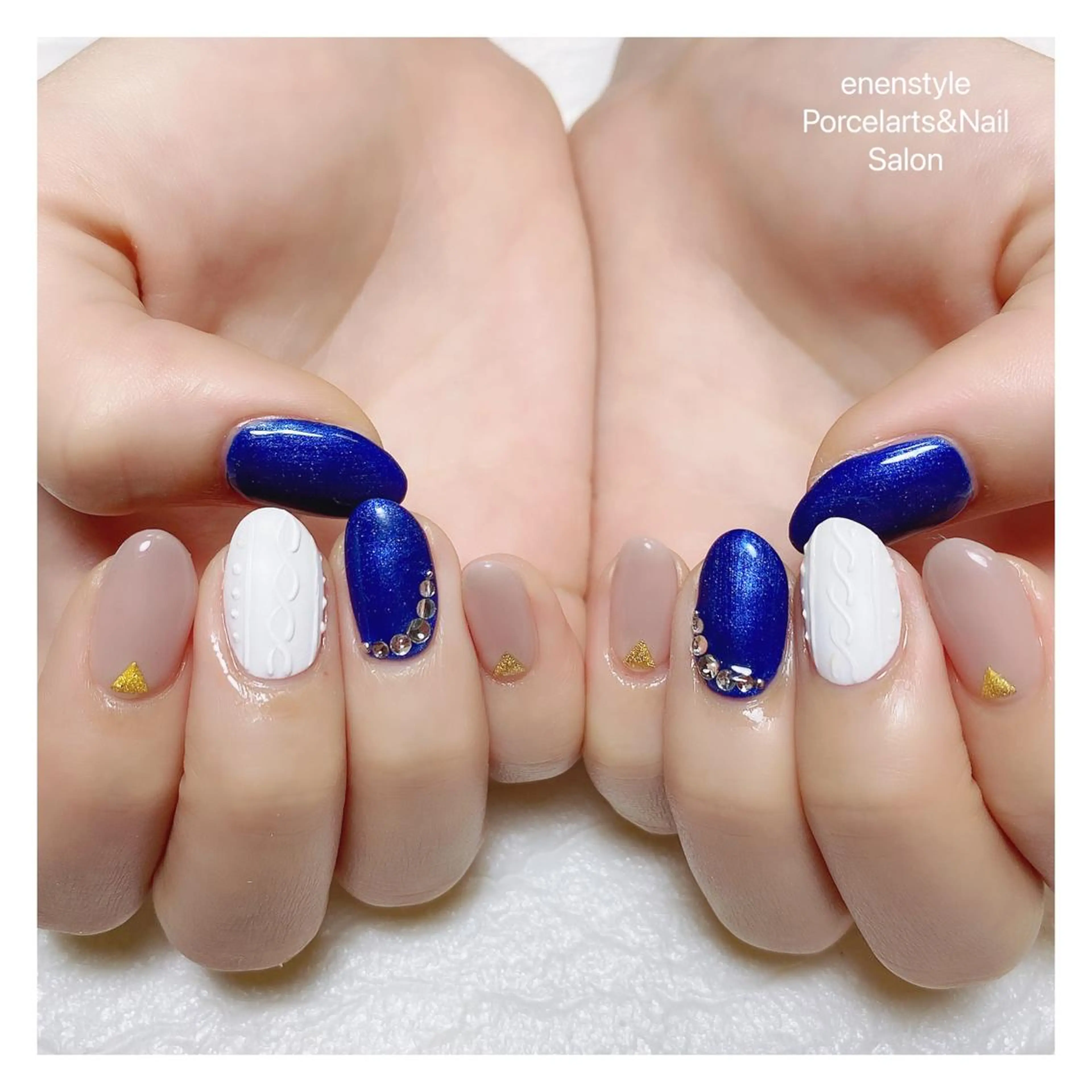 ミディアム ネイル ハンドネイル 👑enen style👑のネイルデザイン