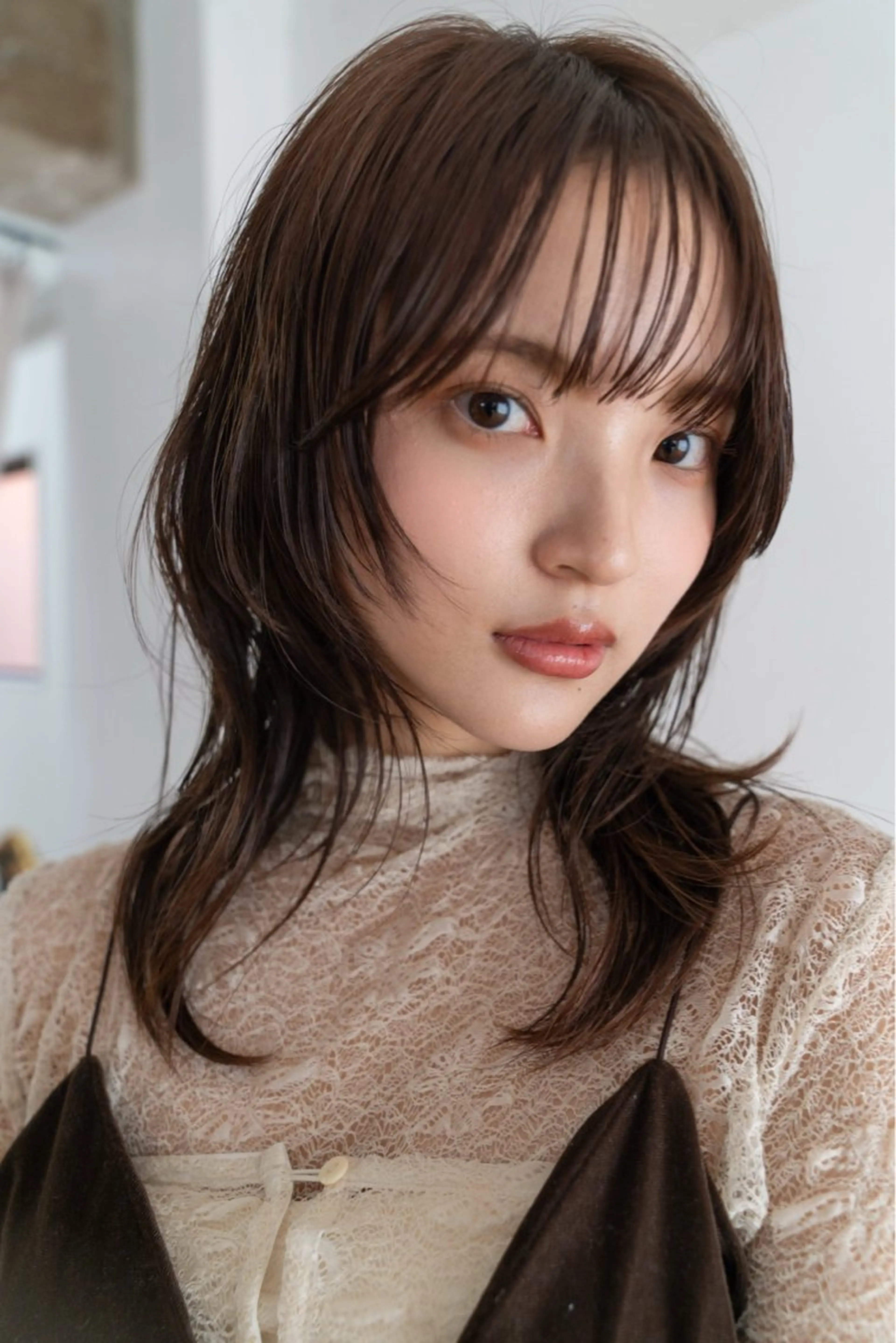 セミロング ハイトーン /ベージュ/kaeのヘアスタイル