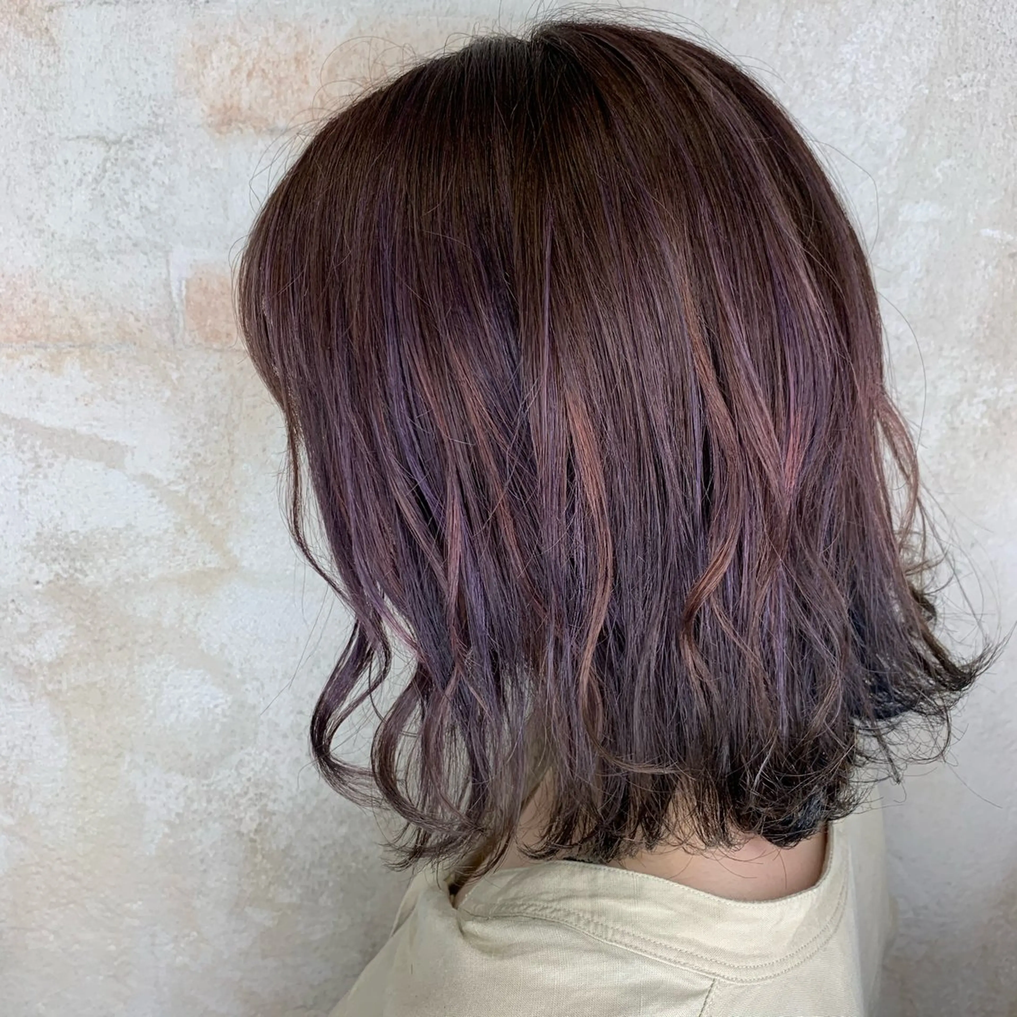 ミディアム カラー ヘアカラー 透明感カラー& メンズアイブロウ専門のヘアスタイル