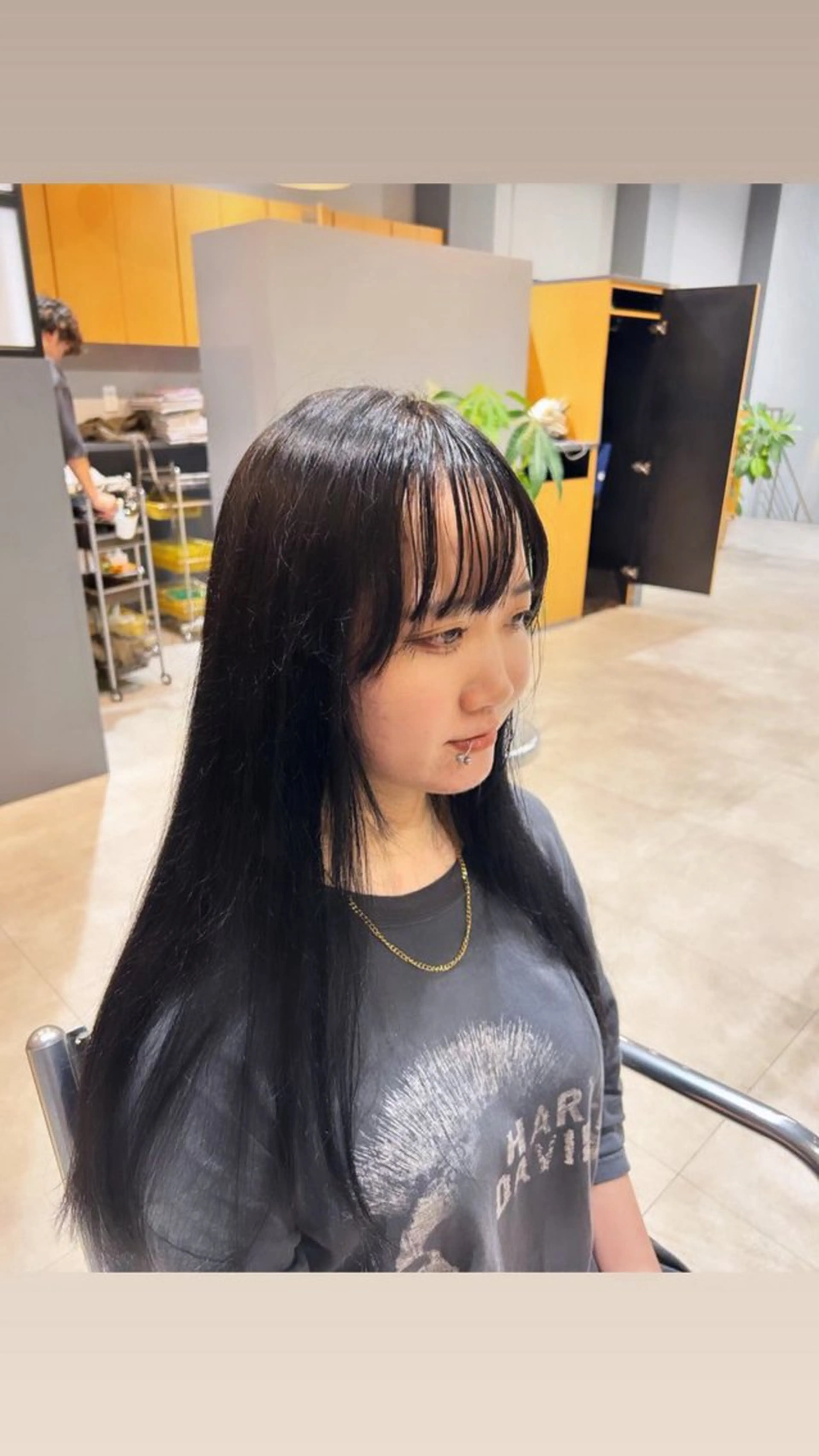 ロング 西岡 桂治のヘアスタイル