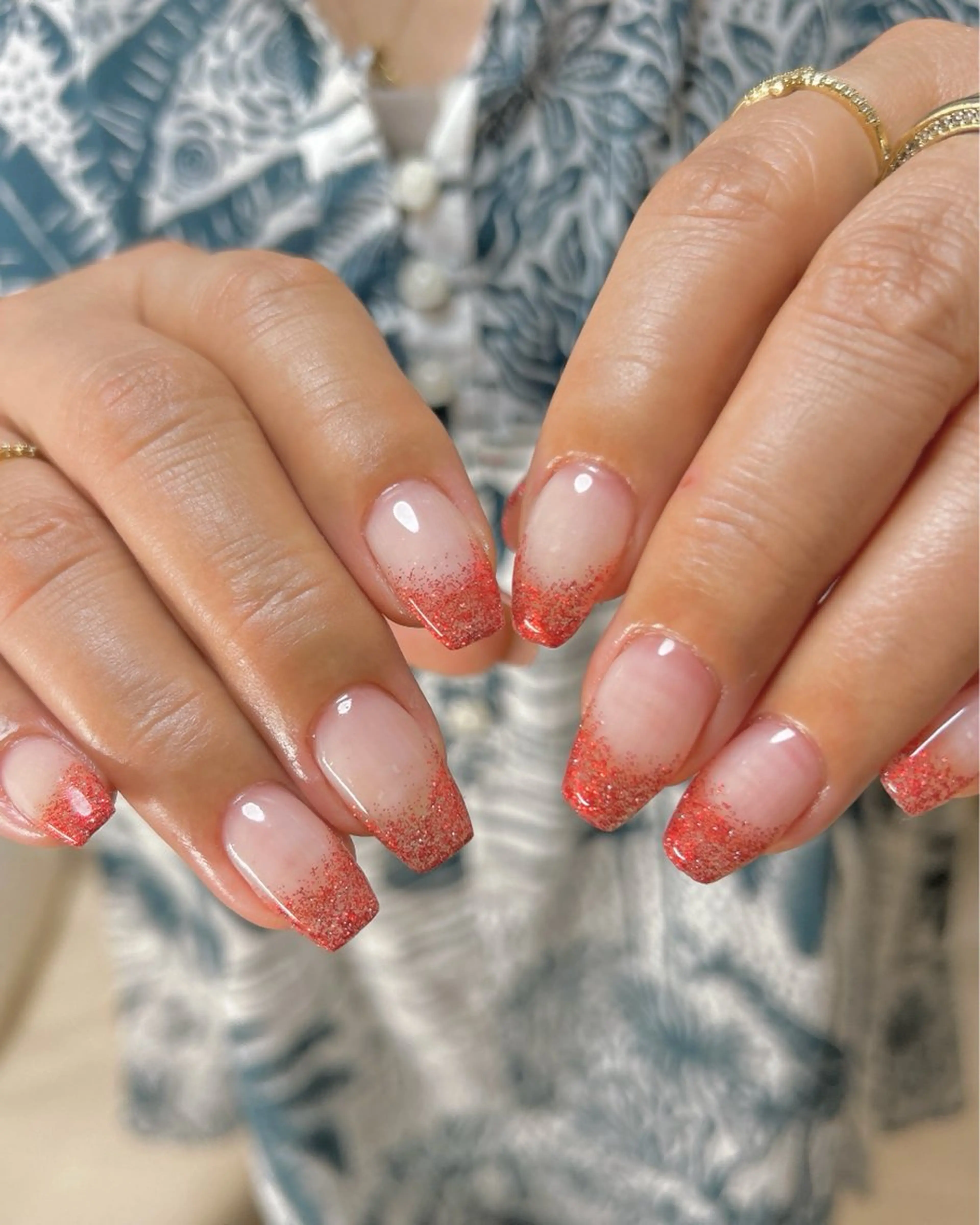 ネイル フラッシュネイル ハンドネイル ten nail salon　かえでのネイルデザイン