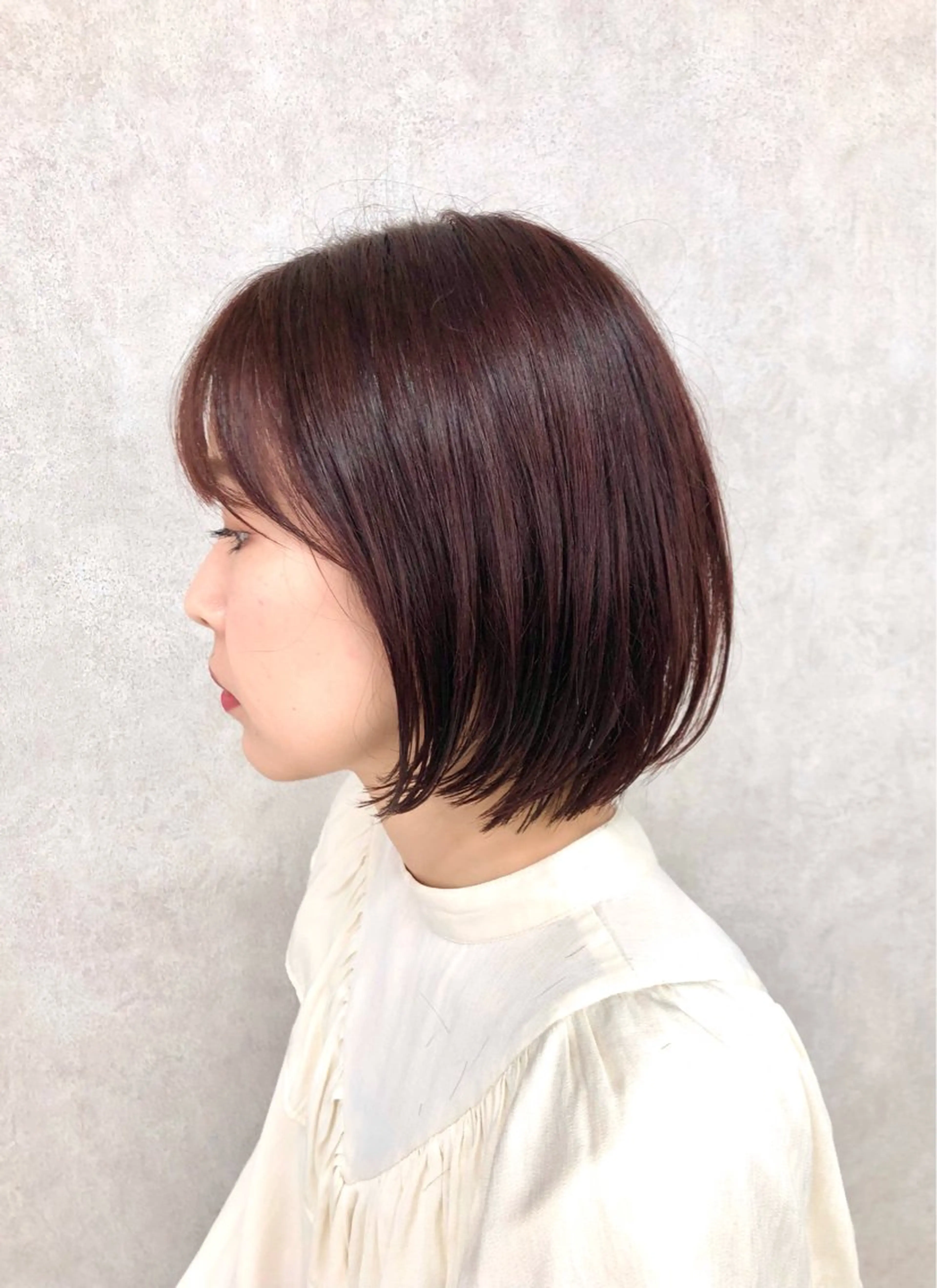 ショート カラー ボブレイヤー ブラウンカラー レッドカラー レッドブラウン ボブ カット ヘアカラー ショート、韓国メンズ ヘアのかつらぎのヘアスタイル