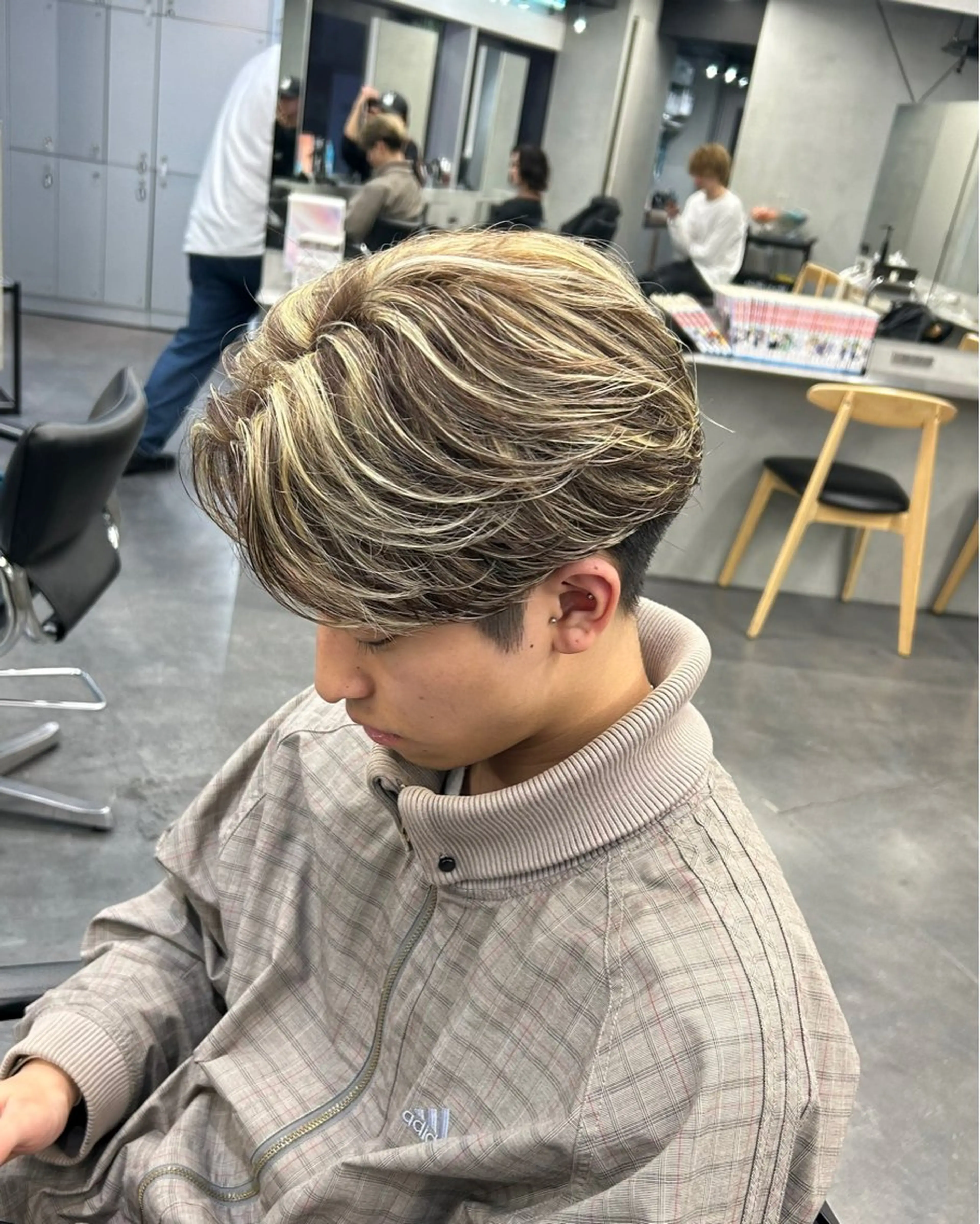 カラー パーマ メンズ 藤平海音/fifth PARKのヘアスタイル