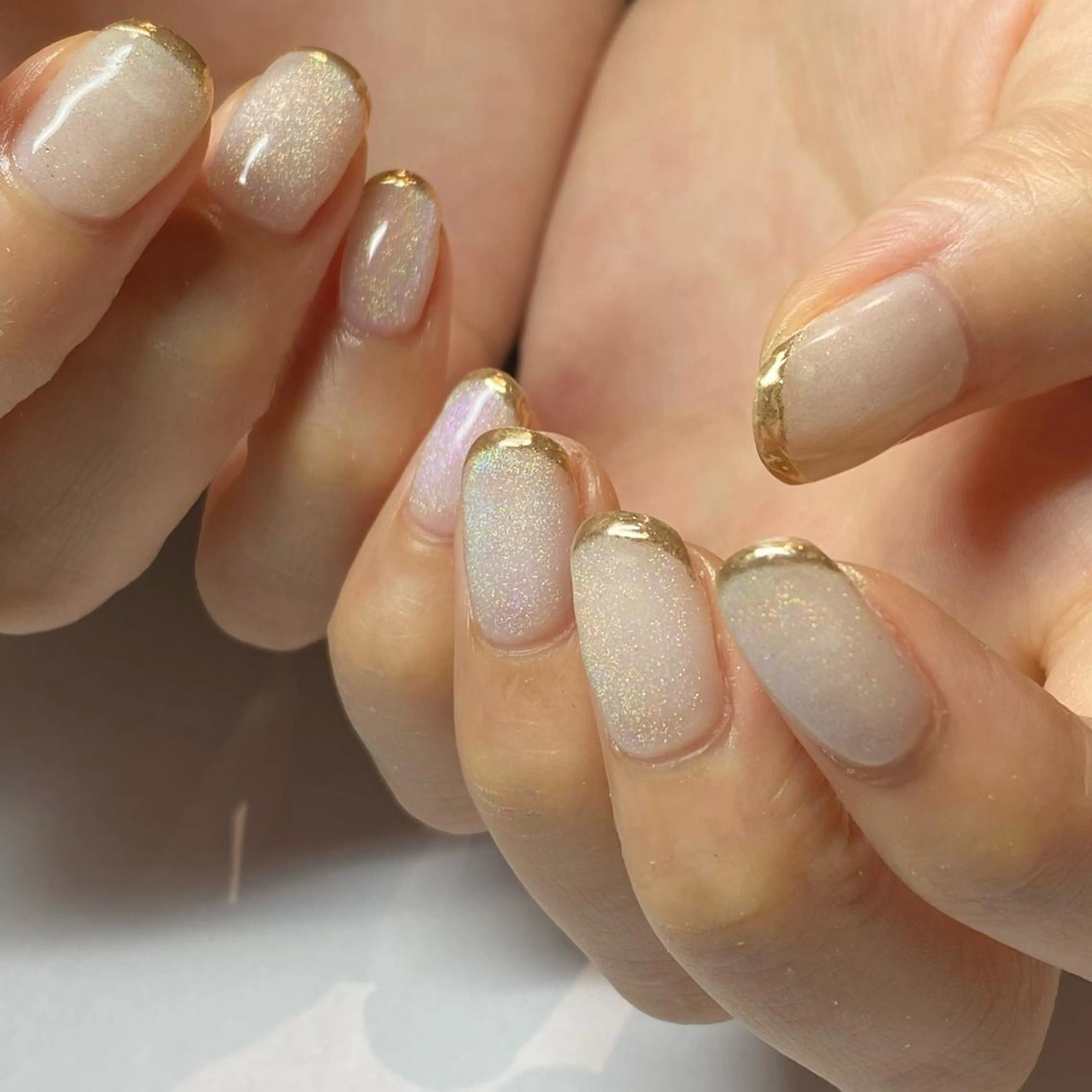 ネイル フレンチネイル マグネットネイル マグネットフレンチ nail salon ayanaのネイルデザイン