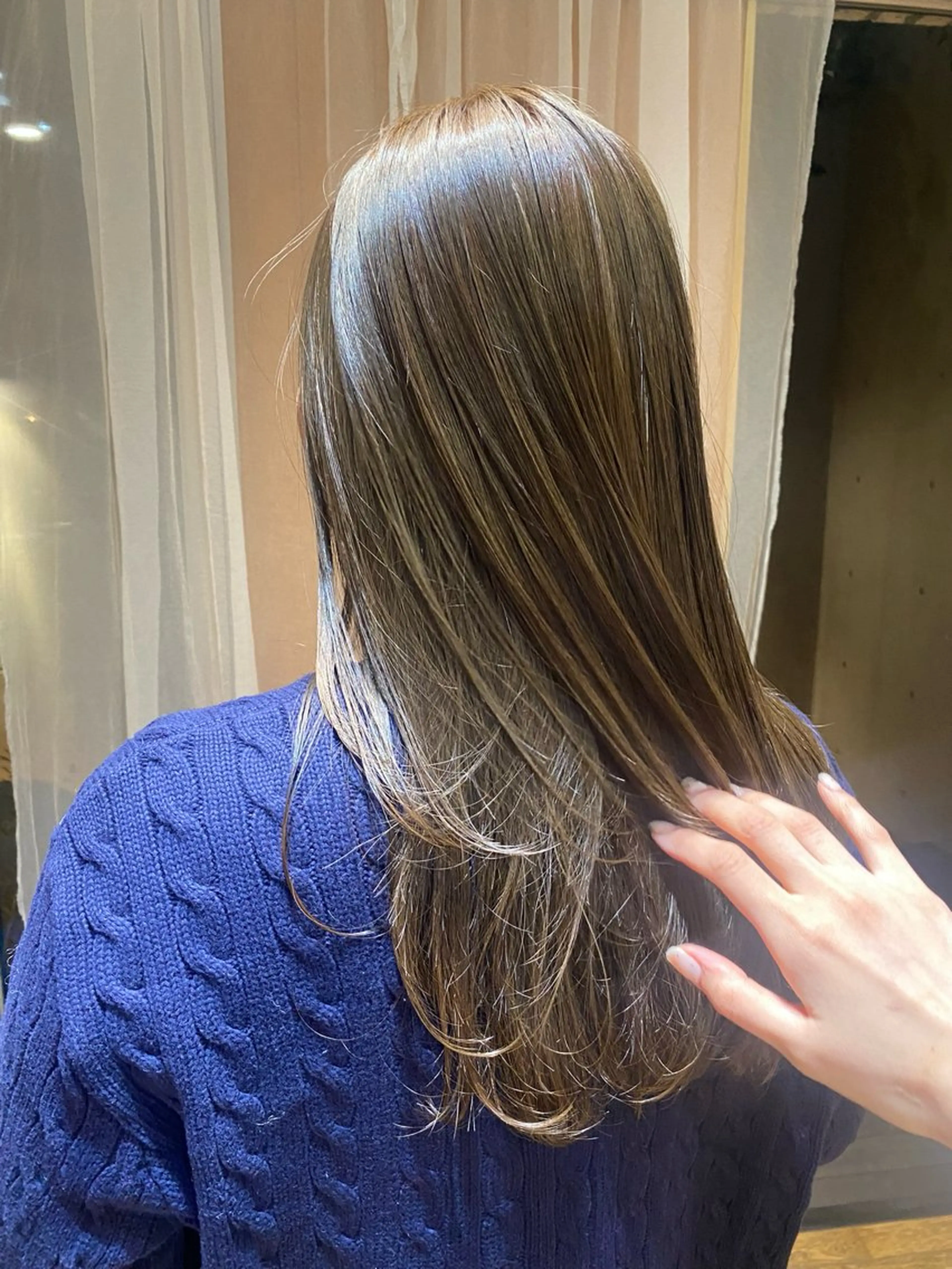 セミロング カラー 🎗️【ヘアセット 美眉】吉川玲🎗️のヘアスタイル