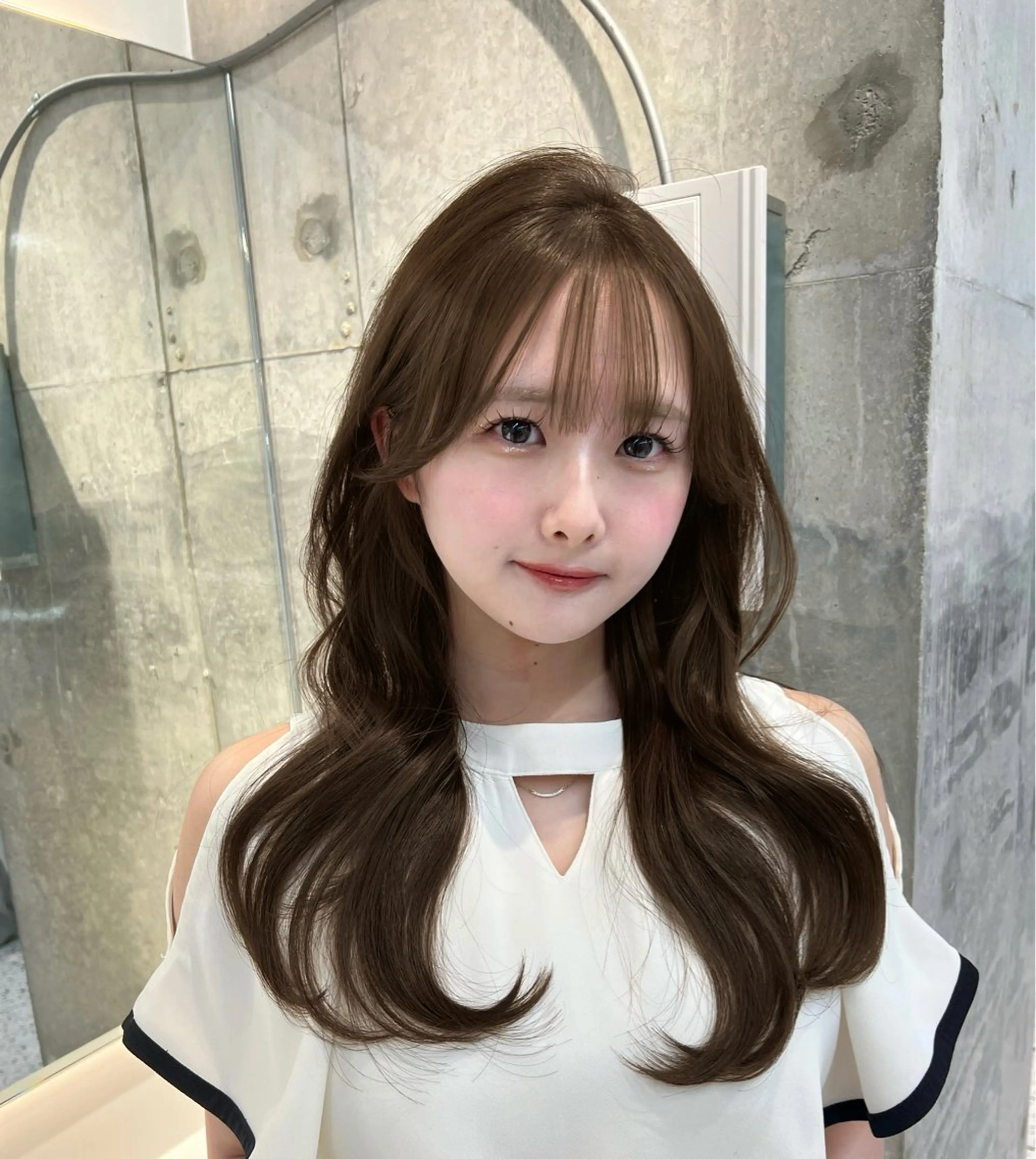 ロング 韓国風ヘア レイヤーカット 🎀透明感カラー shizuka🎀のヘアスタイル