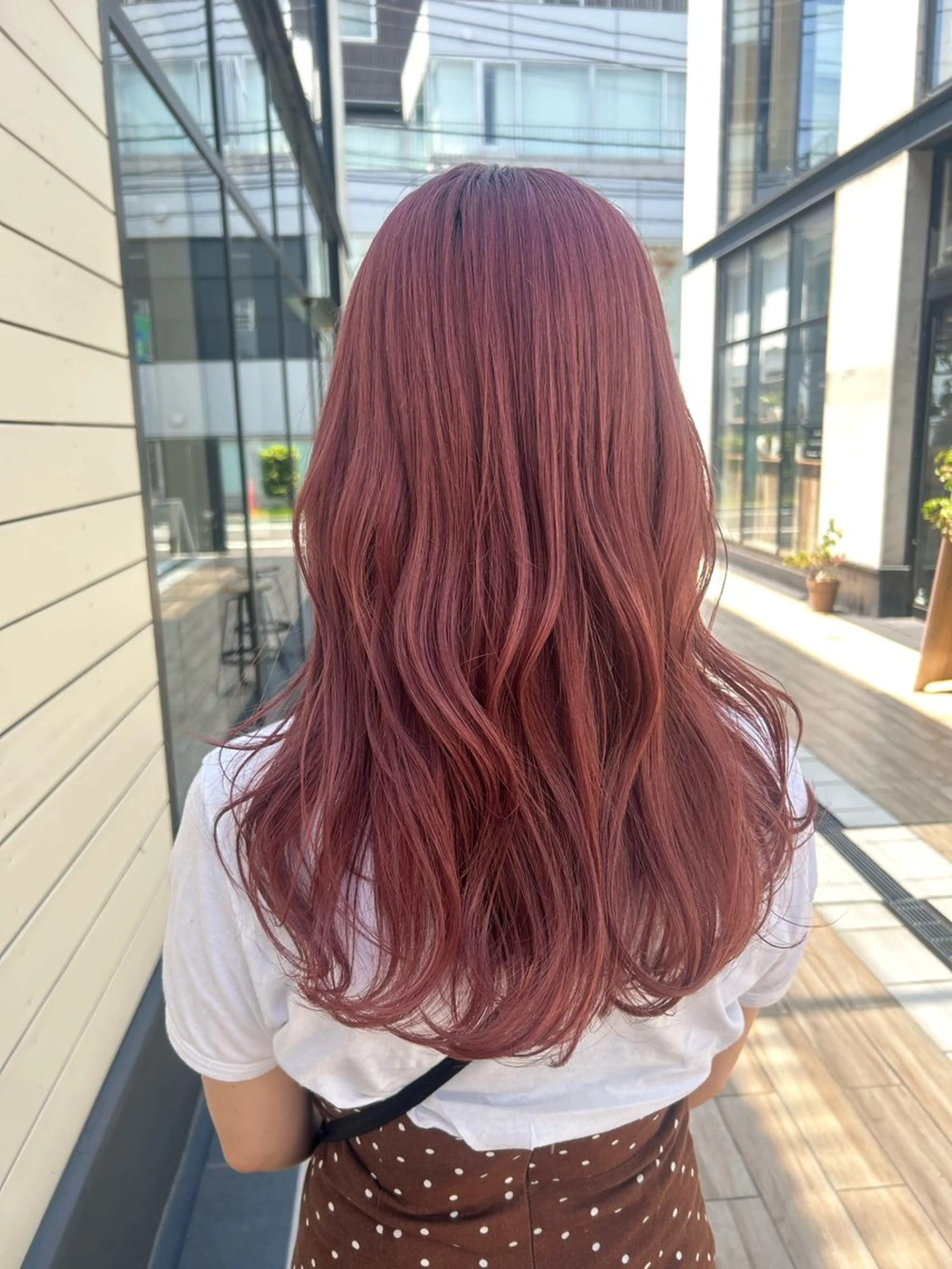 セミロング カラー ヘアアレンジ ブリーチ ヘアカラー トリートメント yuka .のヘアスタイル