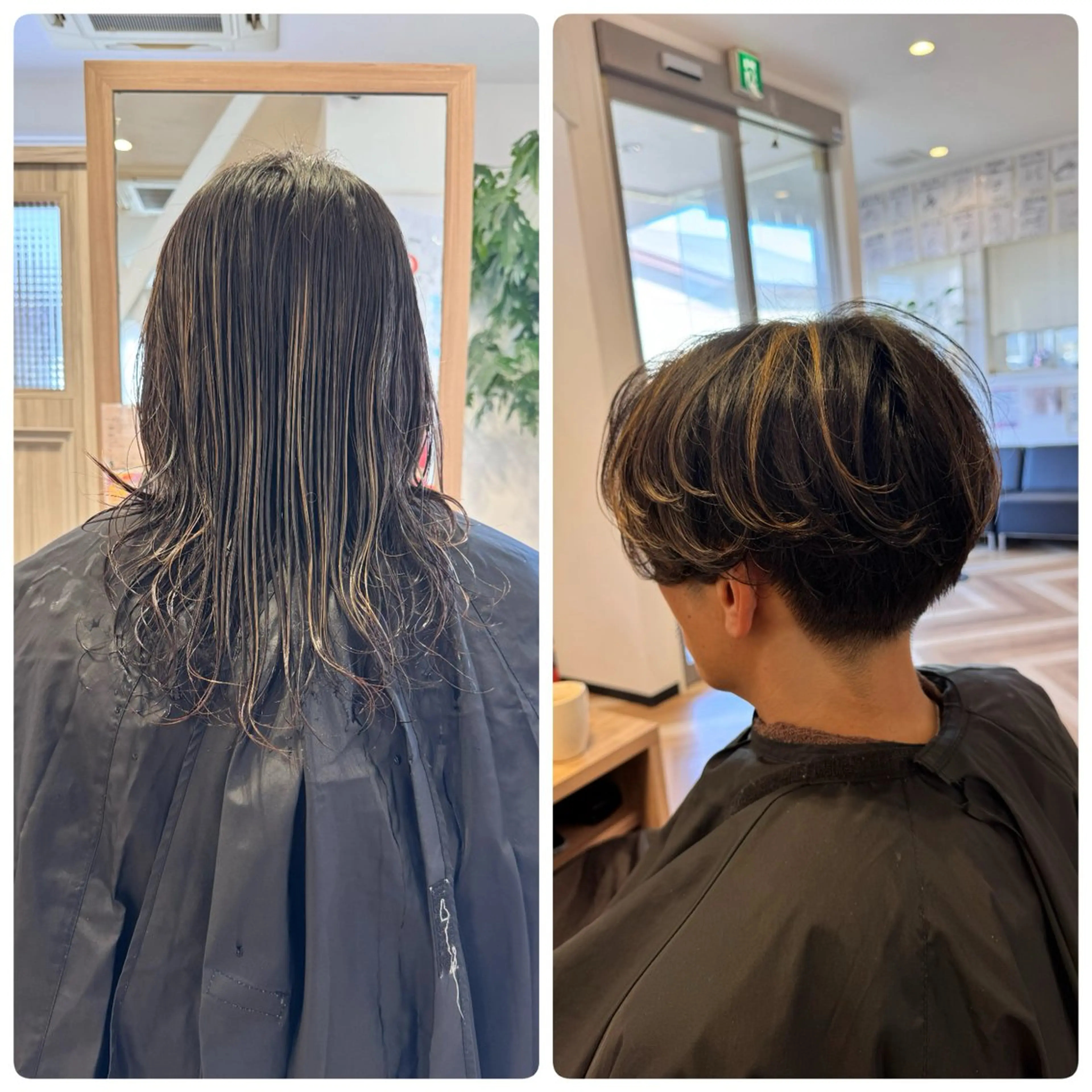 ミディアム カット トリートメント アライズ所属・✨髪質改善✨ブリーチ 無しカラー山下竣介のヘアスタイル