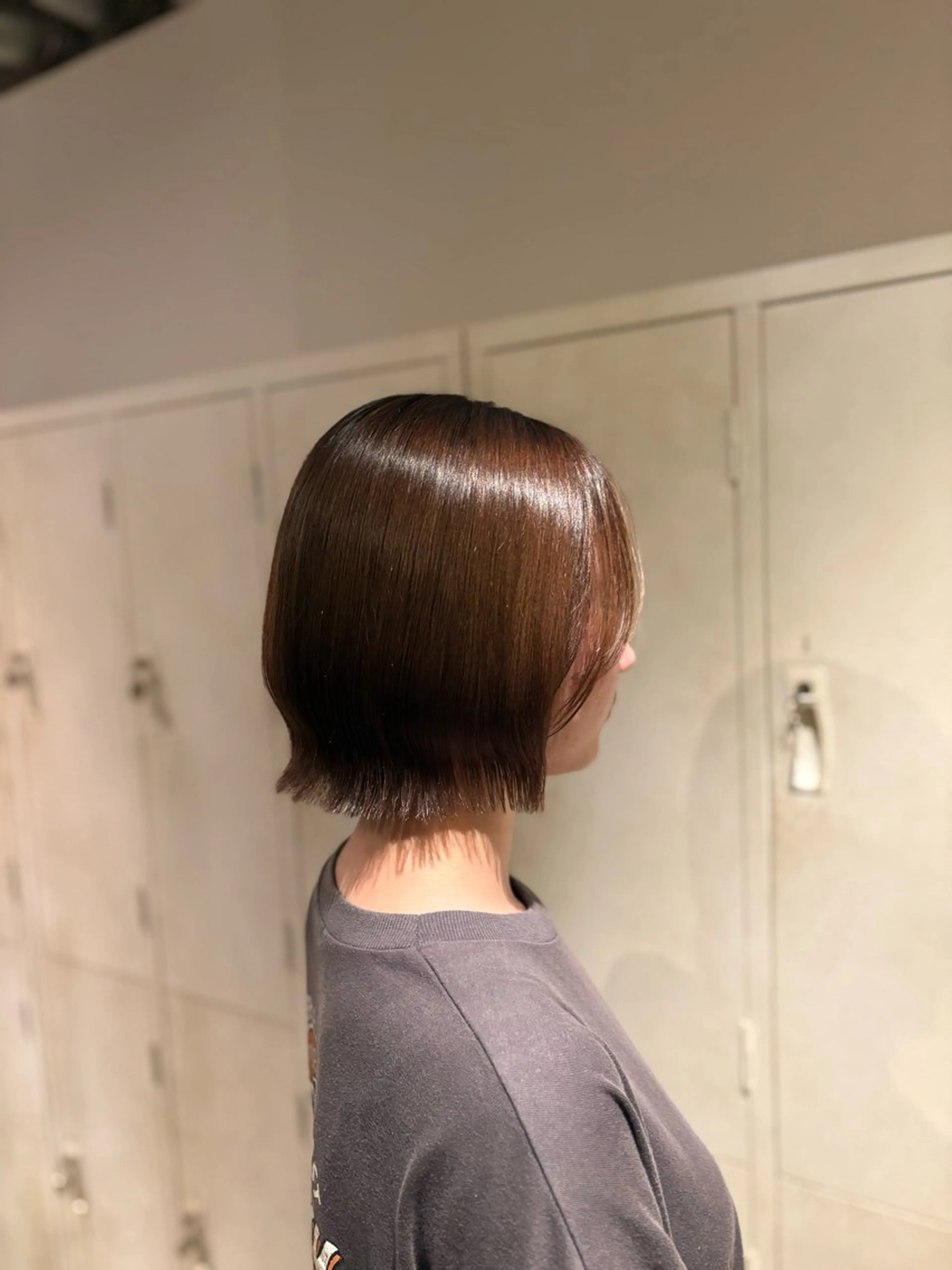 ミディアム カット ヘアカラー 🎀韓国レイヤー/透 明感カラー/airiのヘアスタイル