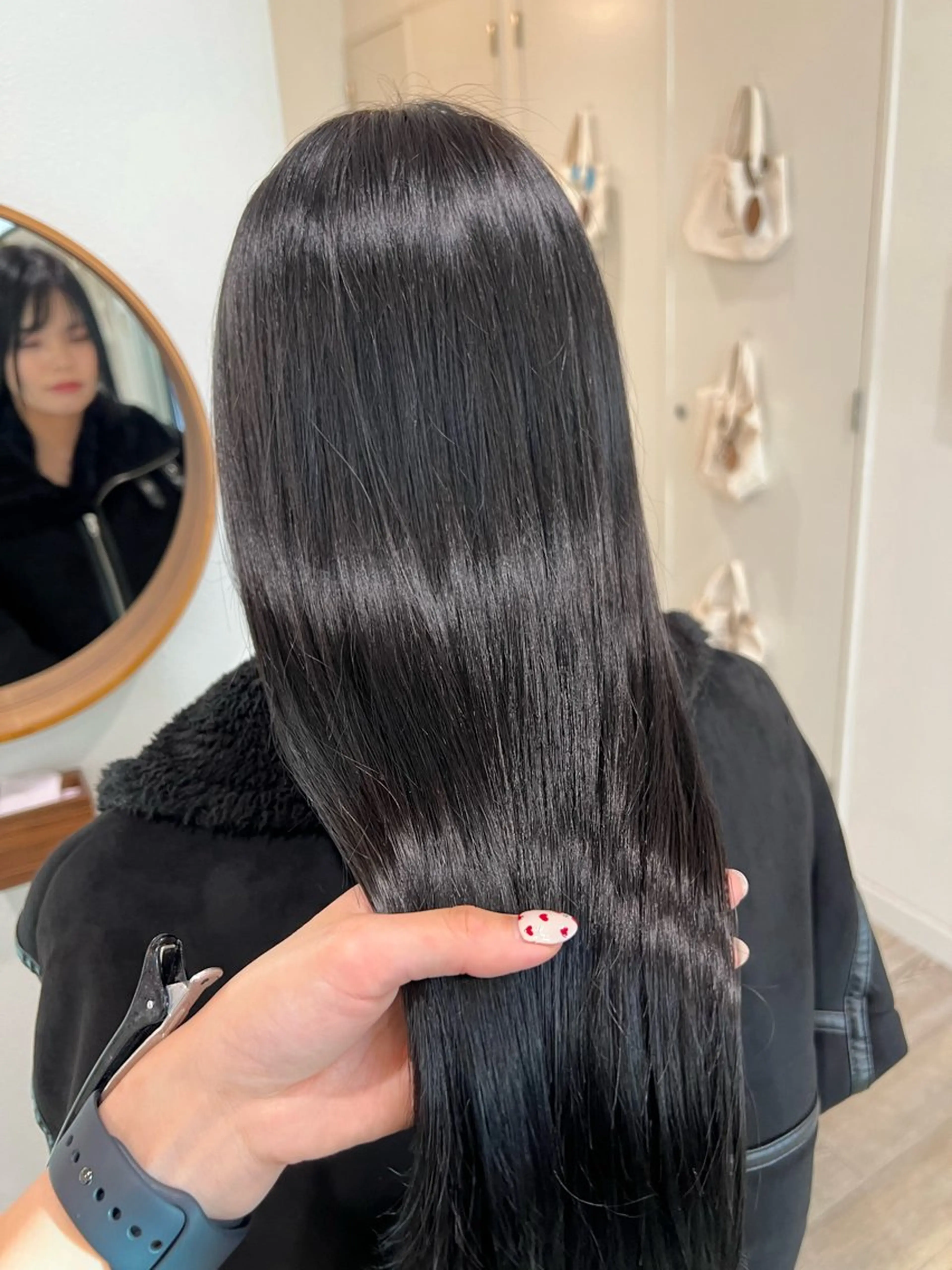 ロング カラー ヘアカラー ミディアムレイヤー/ 艶カラー🎀　emiのヘアスタイル