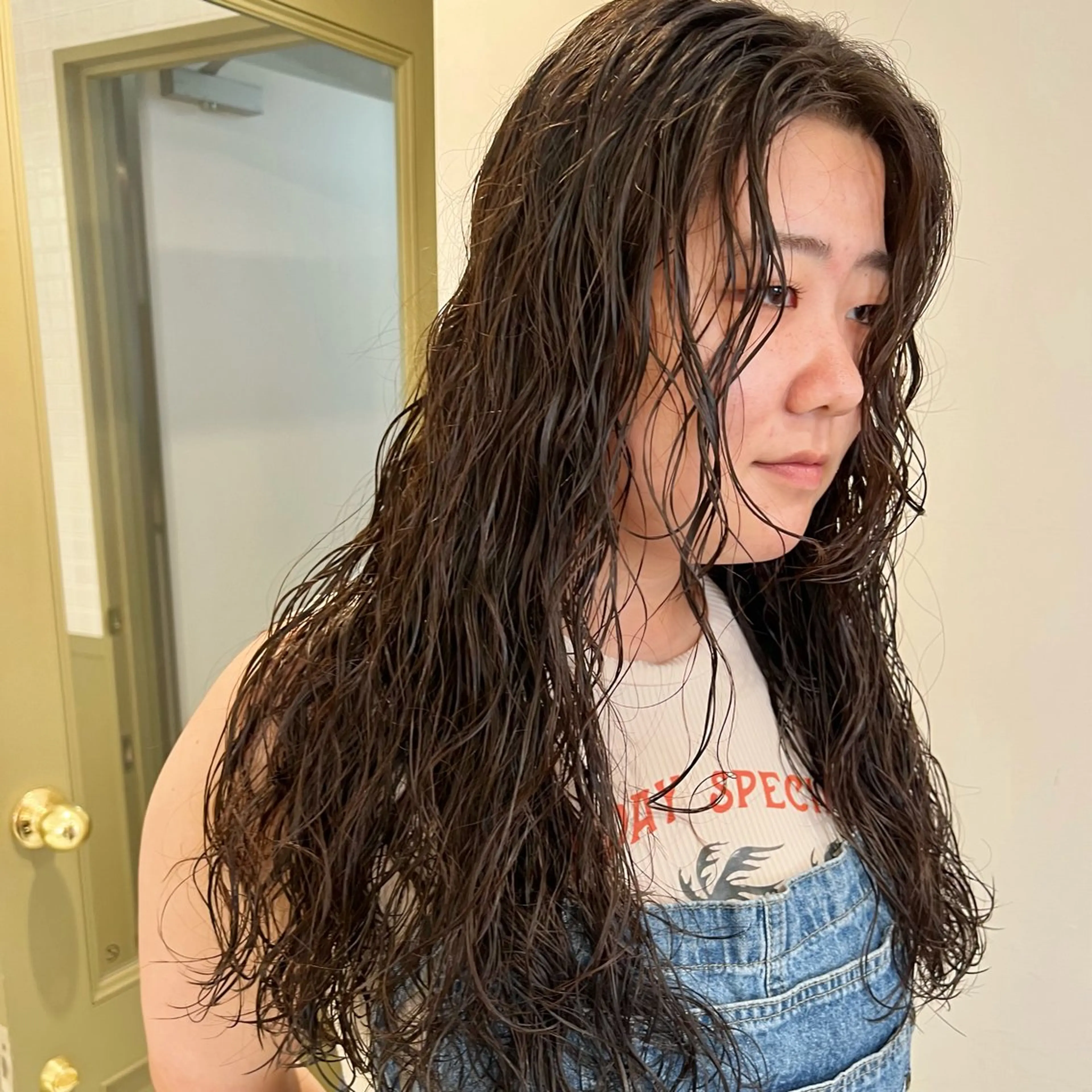 ロング パーマ 縮毛矯正 メンズカット /パーマ🍀田畑玖音のヘアスタイル