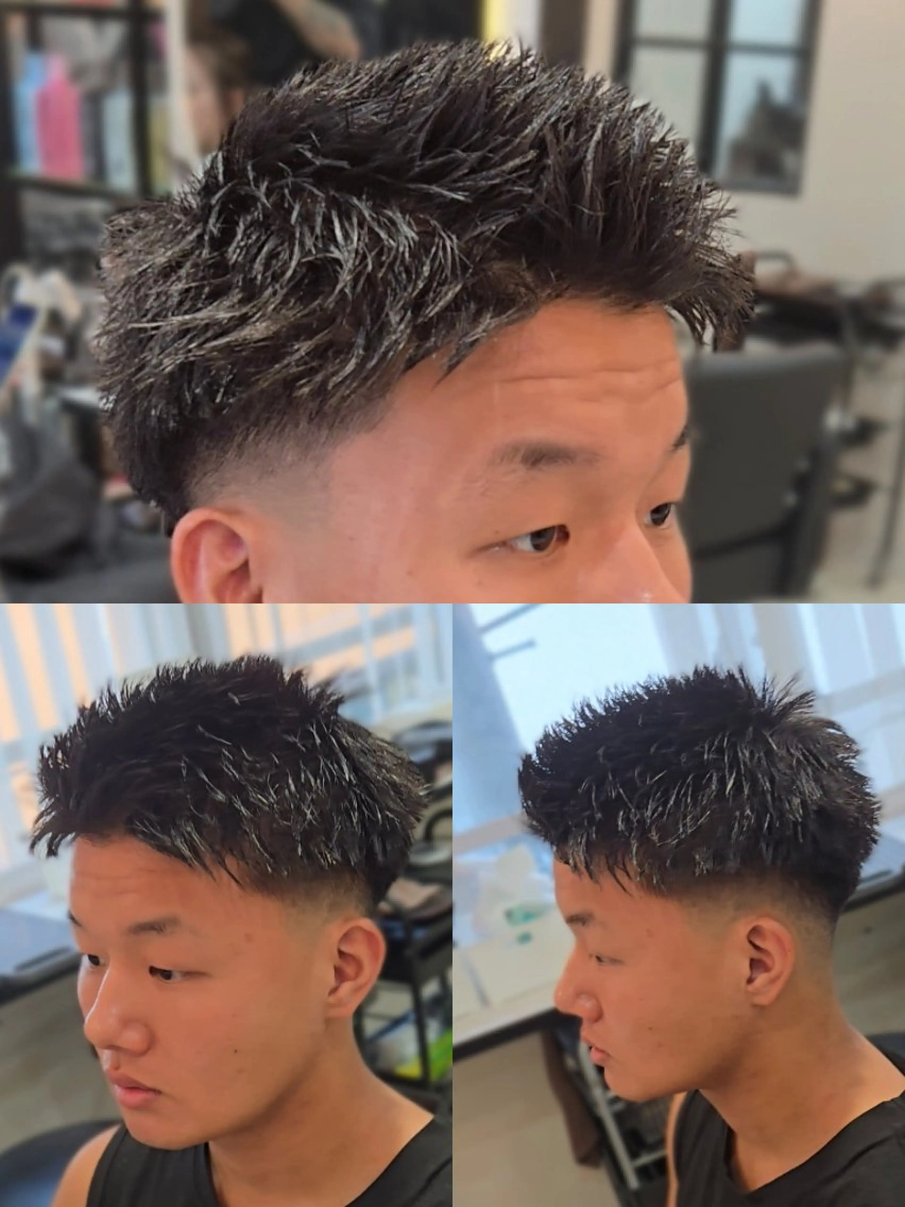メンズ ショート フェードカット スパイキーショート ショートヘア カット ヘアセット LEN名古屋/パーマ 海外ヘア/メンズ特化のヘアスタイル