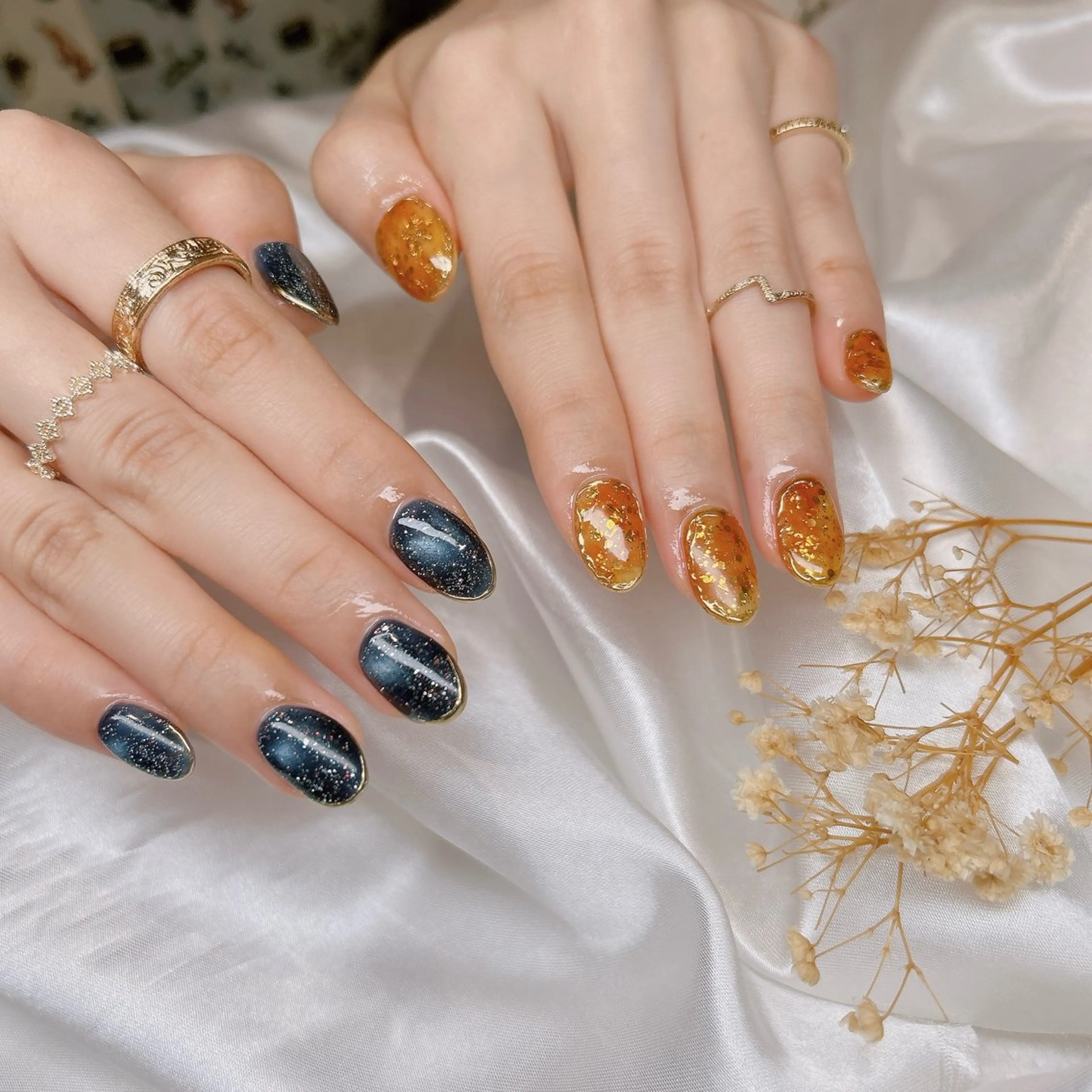 ネイル べっ甲ネイル ハンドネイル junna 金山.東別院.上前津のネイルデザイン