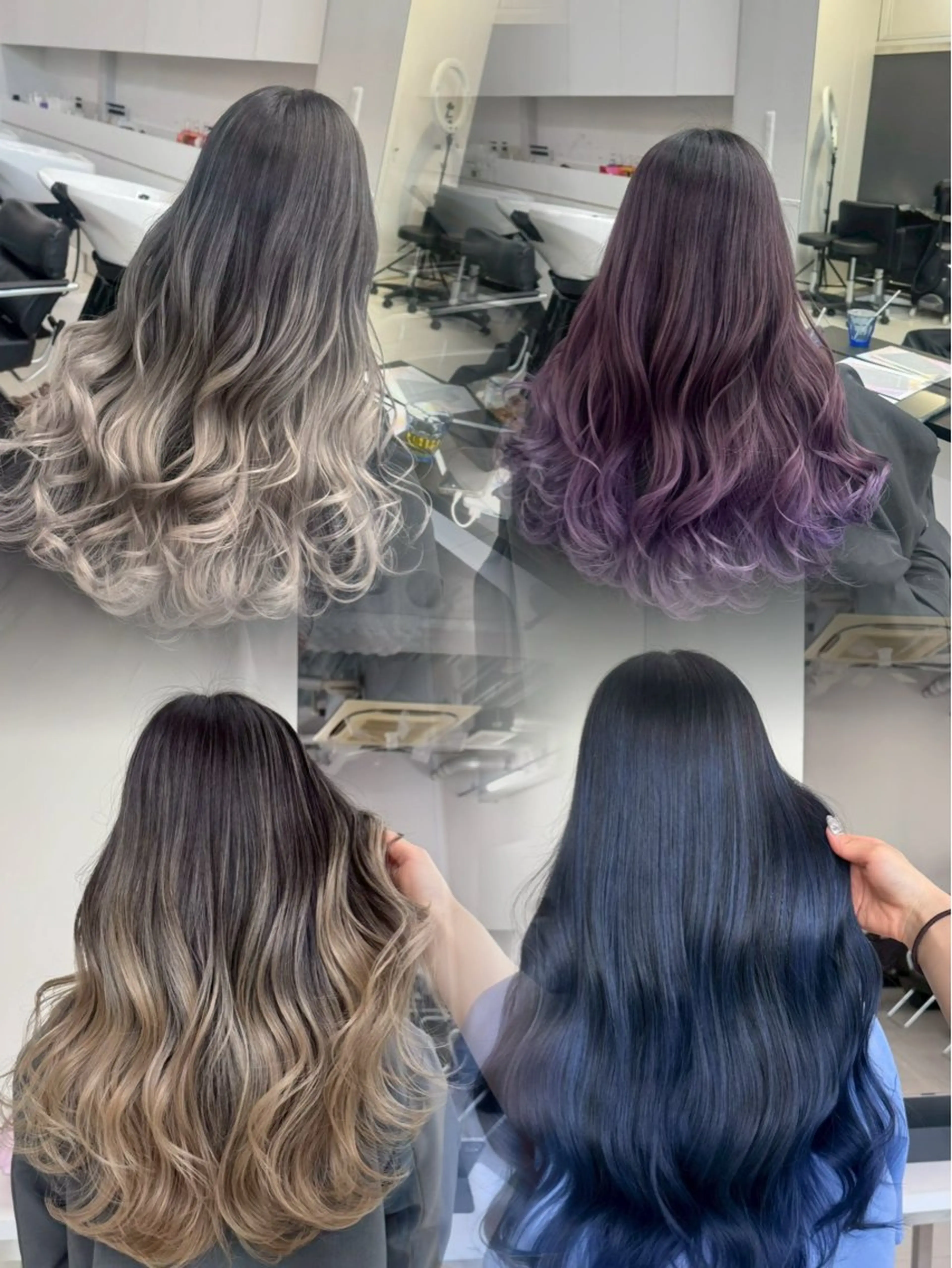 ミディアム 外国人風カラー ハイライト レイヤーカット ヘアカラー トリートメント ALIVE 小池柚葉のヘアスタイル