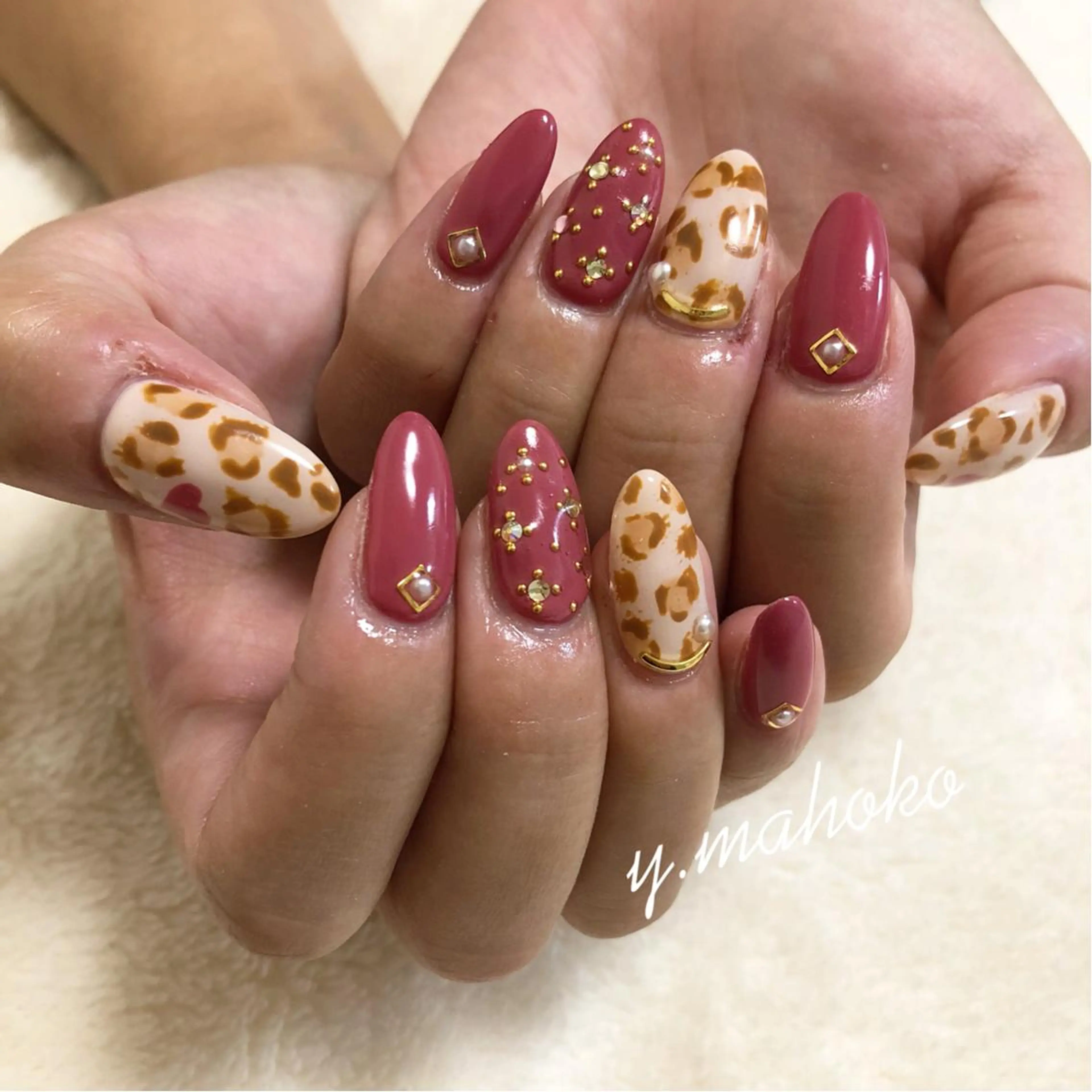 ネイル ハンドネイル パラジェル有/ 長さだし/mahoのネイルデザイン