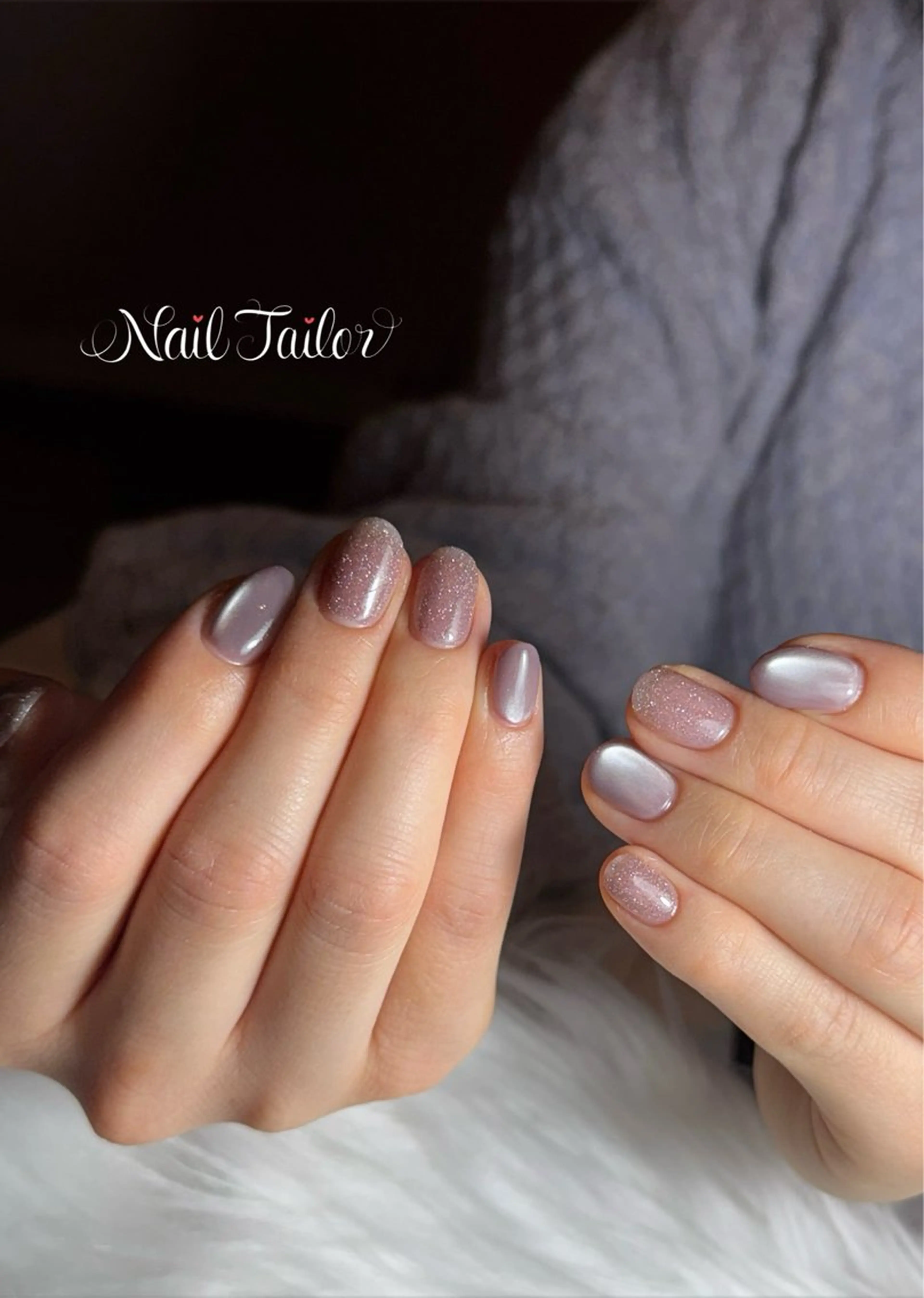 ネイル 卒業式 マグネットネイル オフィスネイル ワンカラーネイル ピンク ハンドネイル NailTailor ネイルテイラーのネイルデザイン