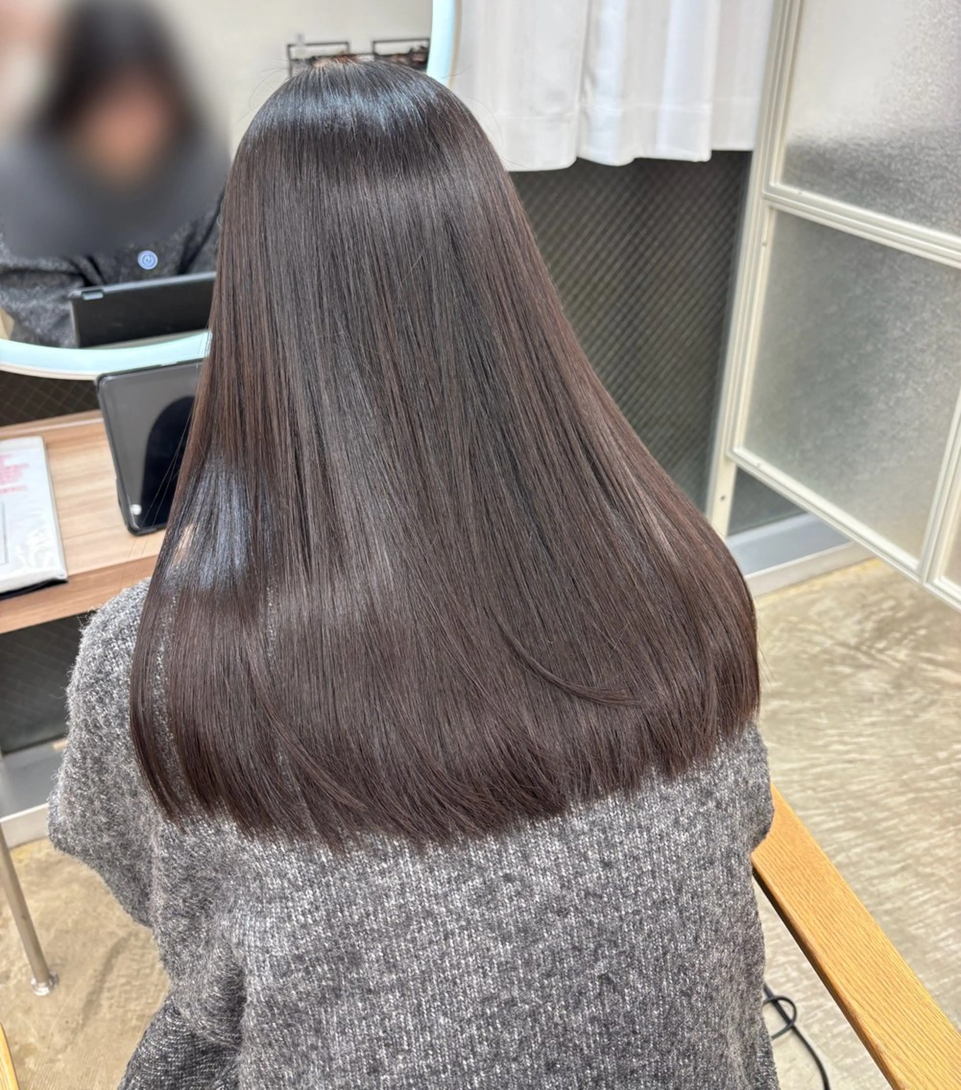 ミディアム 髪質改善 カット 縮毛矯正 髪質改善/艶髪🫧 廣野暖花のヘアスタイル