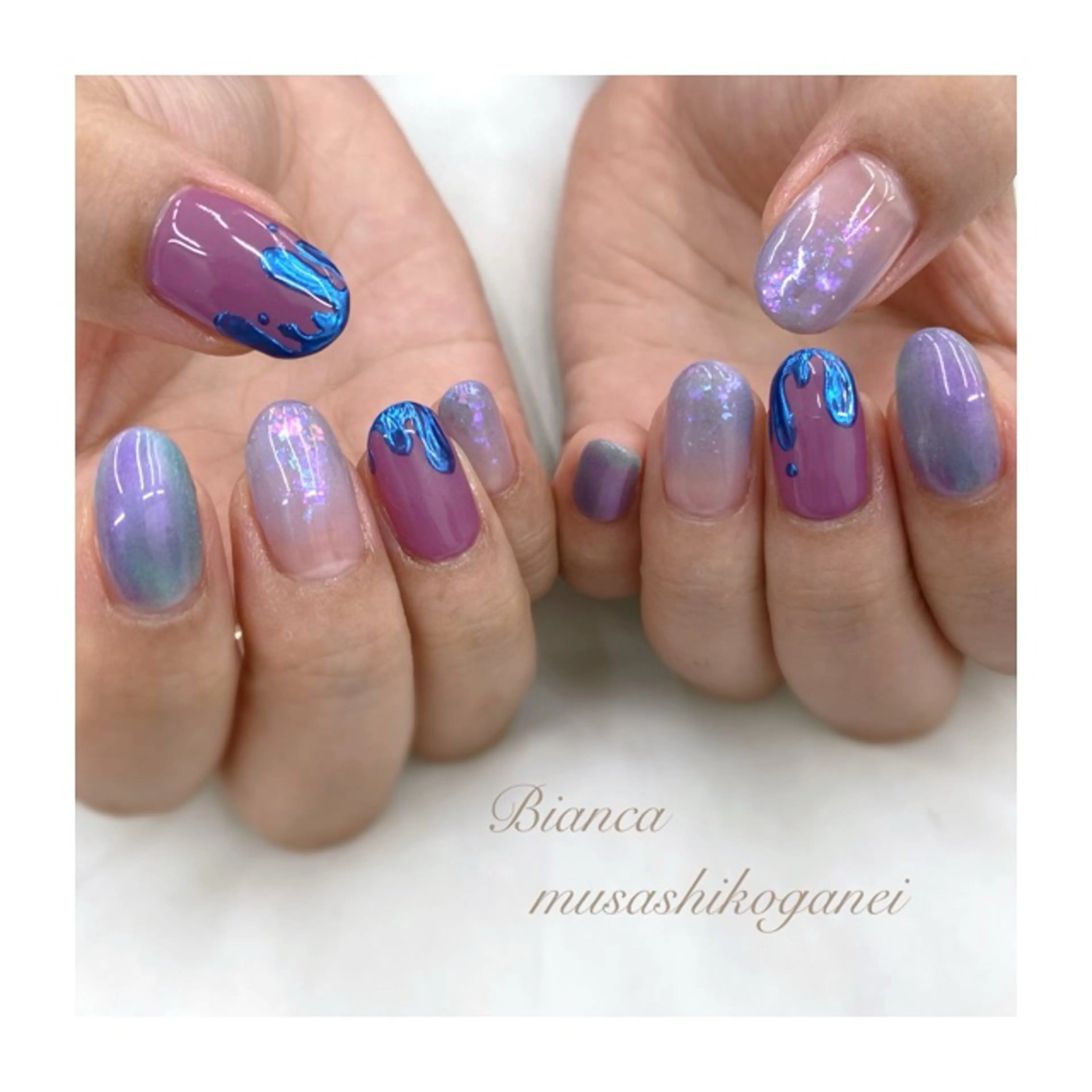 ネイル ハンドネイル Bianca 武蔵小金井　しぎはらのネイルデザイン