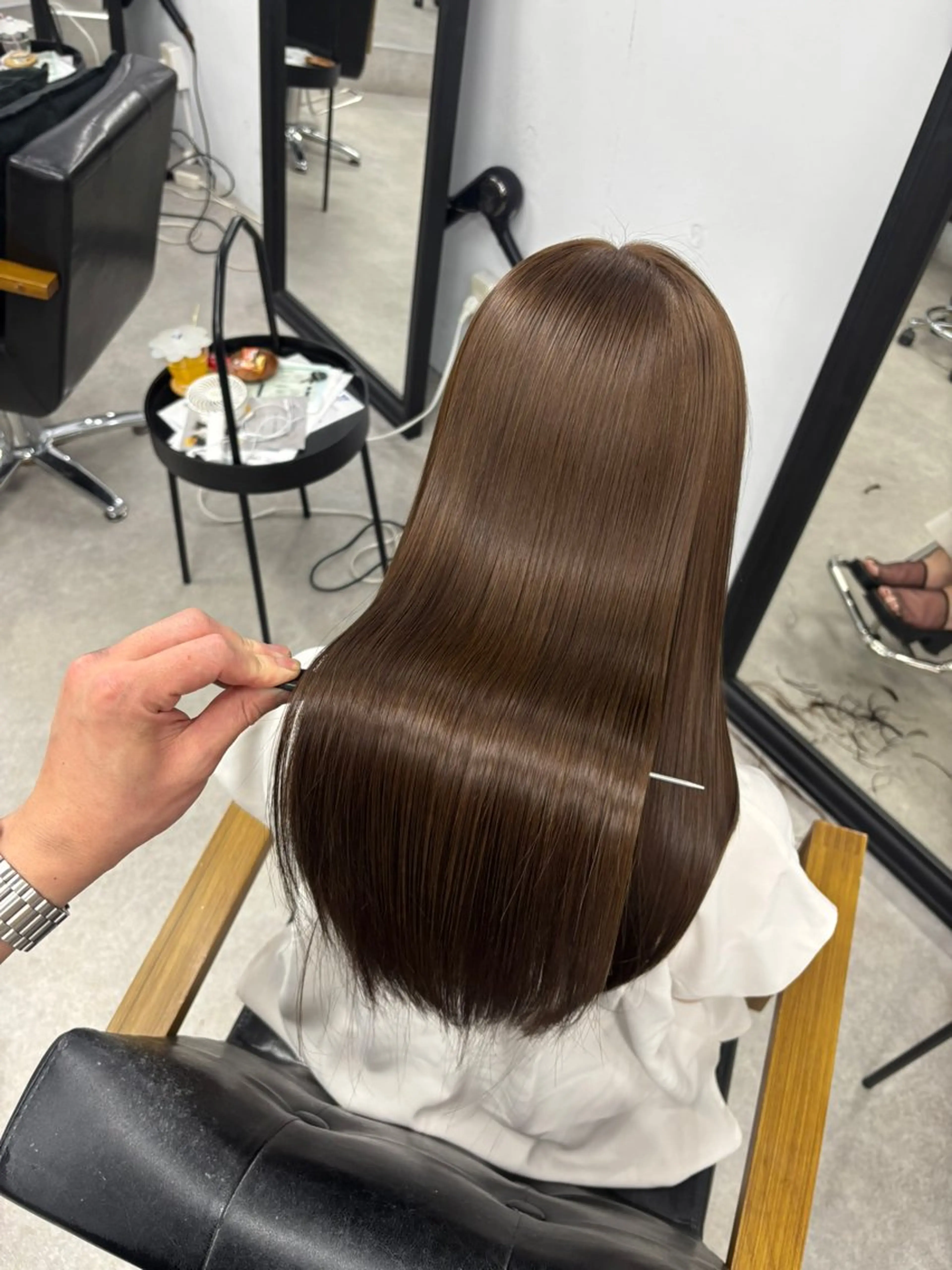 ロング 髪質改善 縮毛矯正 トリートメント 縮毛矯正 トリートメント マツダ レンのヘアスタイル