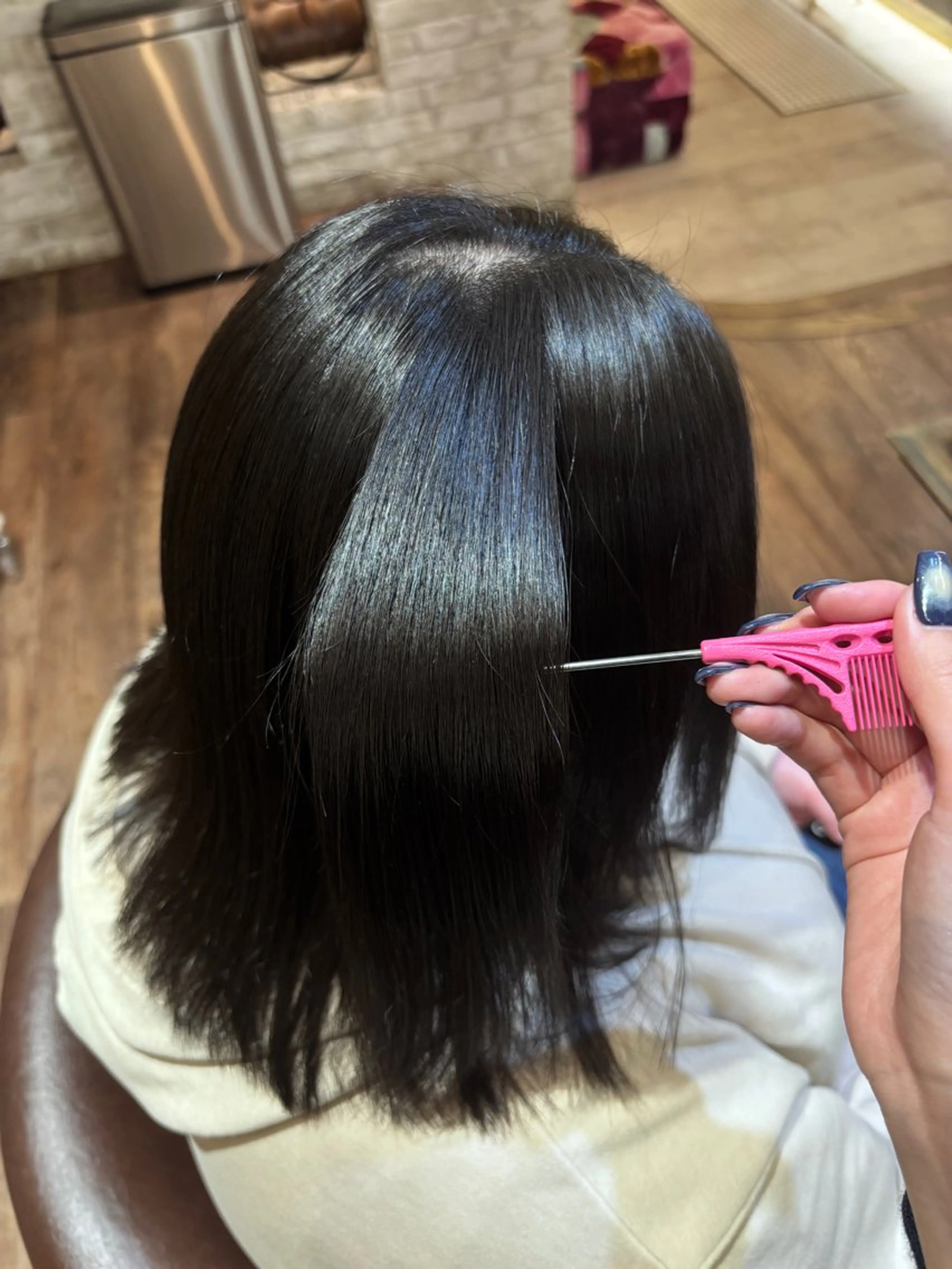 セミロング 縮毛矯正 Cloe仙台🌟 佐藤アミカのヘアスタイル