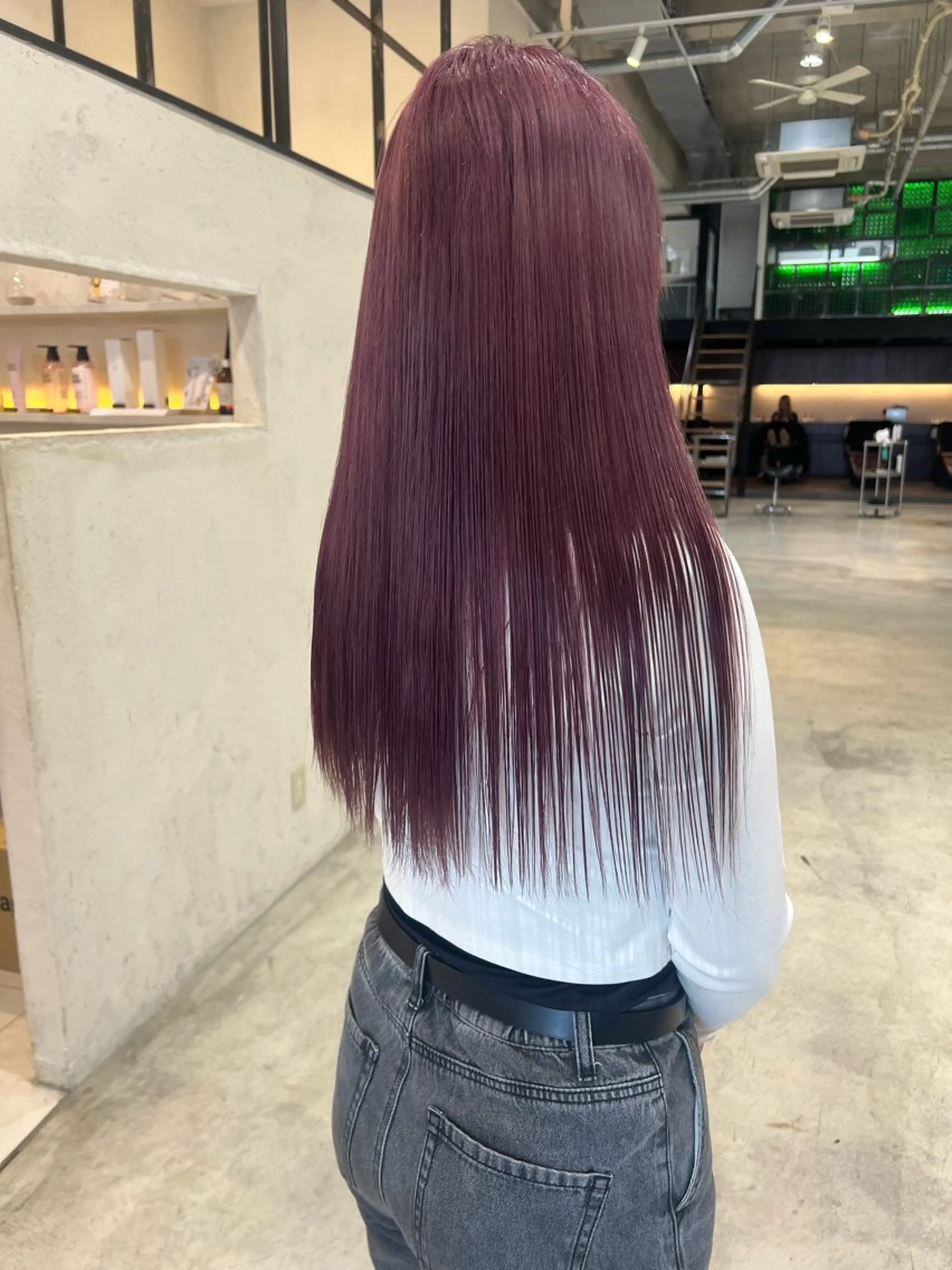ロング ヘアカラー トリートメント 名古屋/落ちる黒 黒染め落としのヘアスタイル