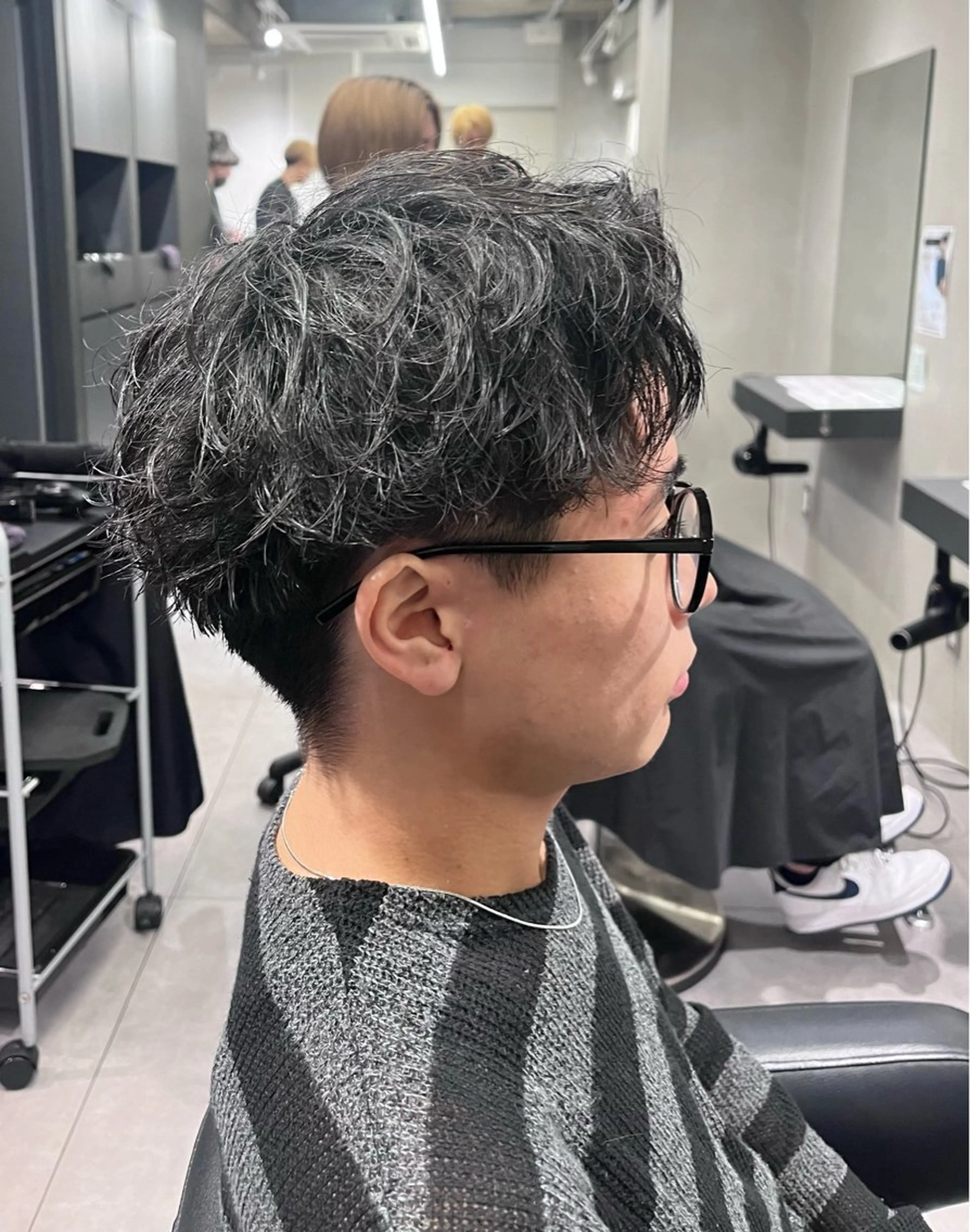 ショート パーマ メンズ カット パーマ 波巻きパーマ /メンズ専門/そらのヘアスタイル