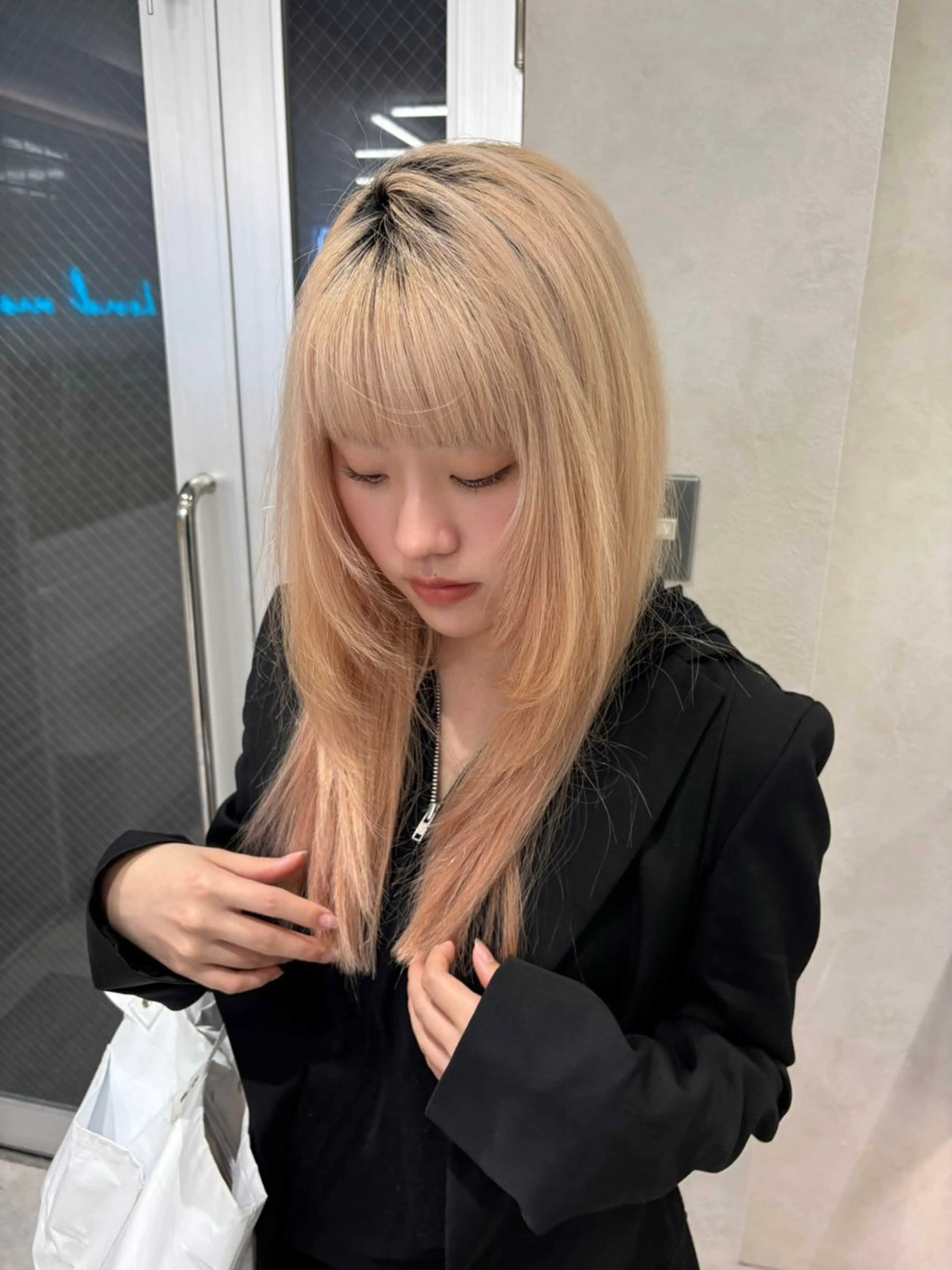 ロング 韓国風ヘア レイヤーカット Yuta✂︎ 韓国レイヤー🪽のヘアスタイル