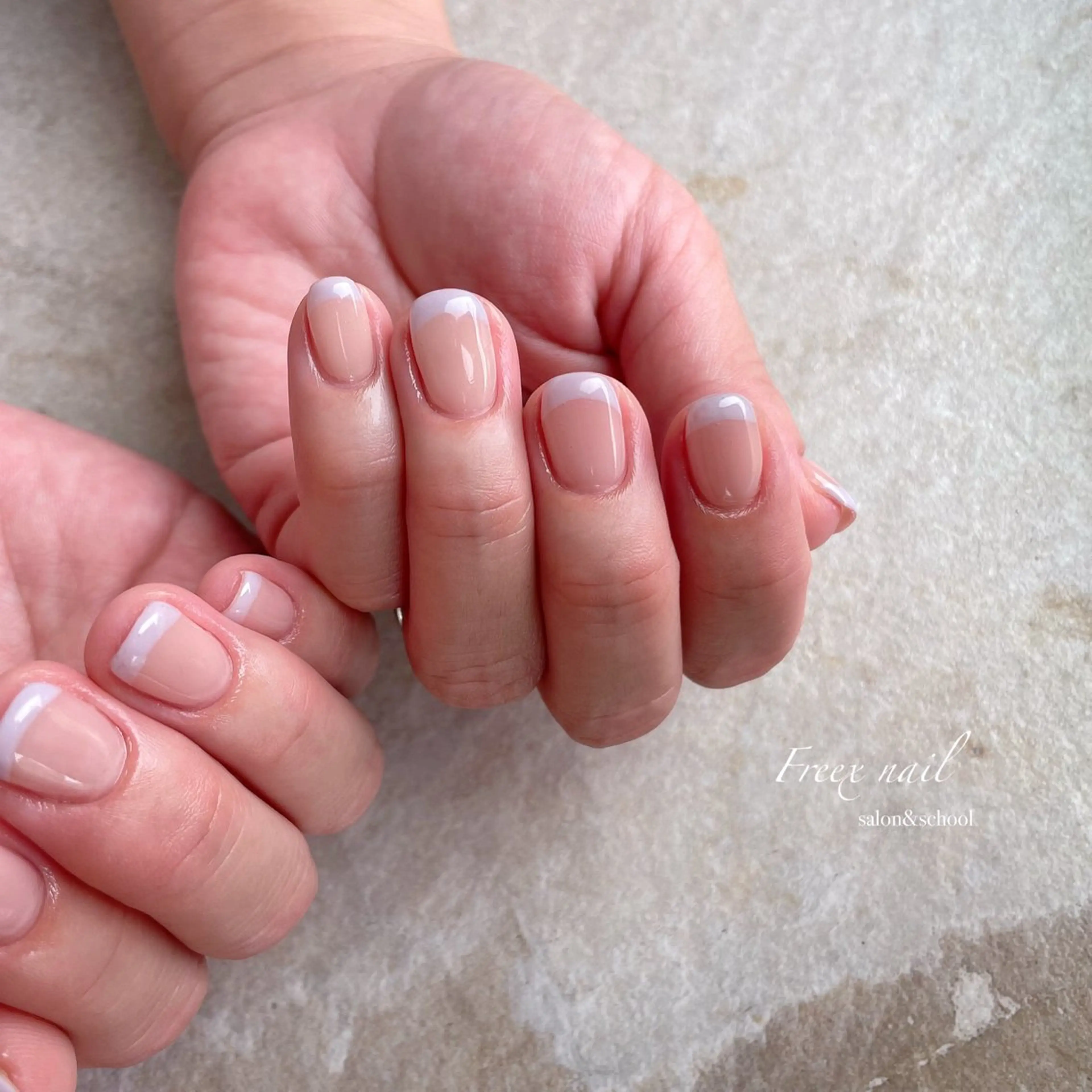 ネイル フレンチネイル ハンドネイル ハンドケア Freex nail所属・freex nail /ニュアンス/個性派のネイルデザイン