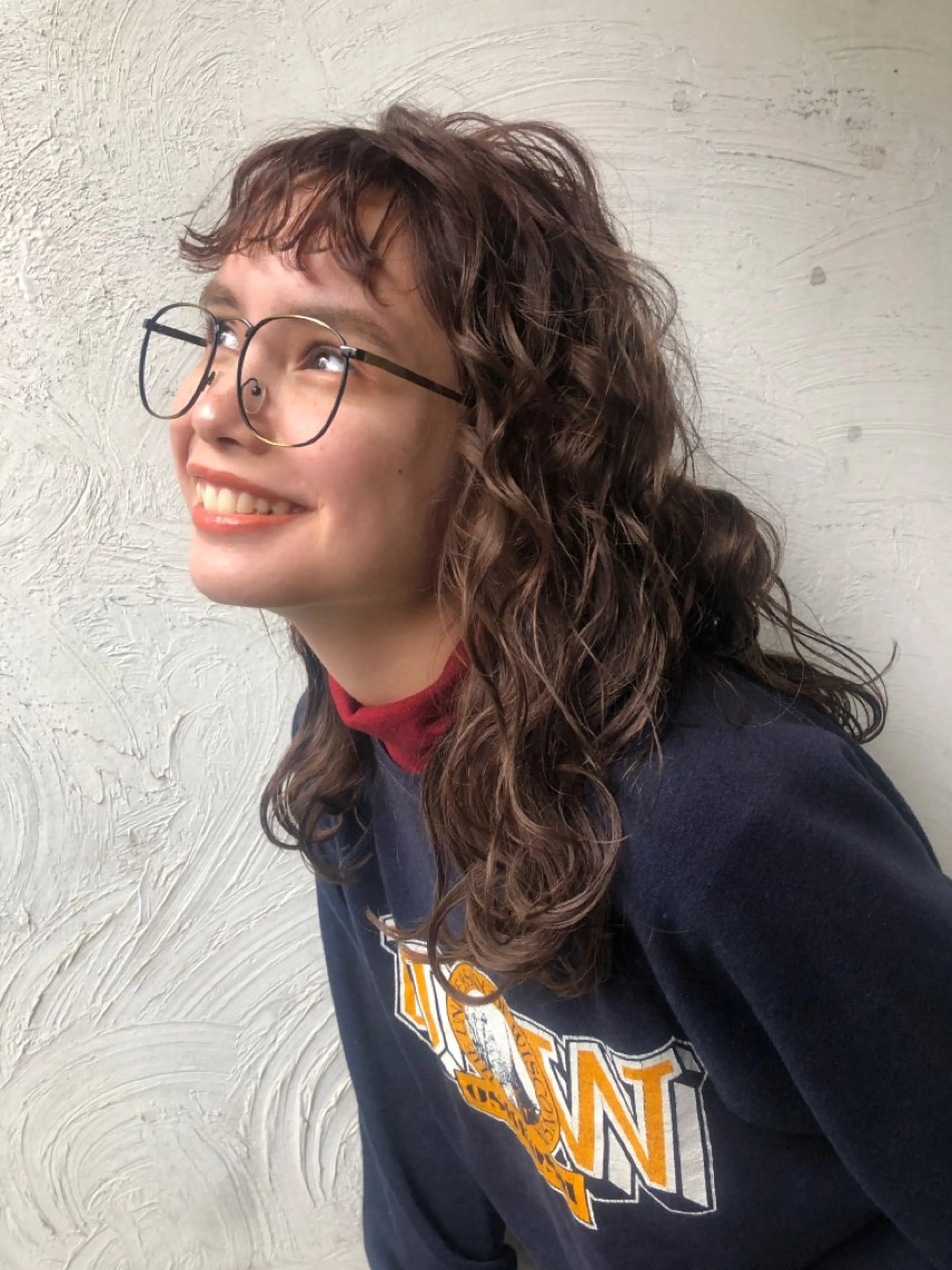 セミロング パーマ お任せヘア☘️☘️ 及川渚のヘアスタイル