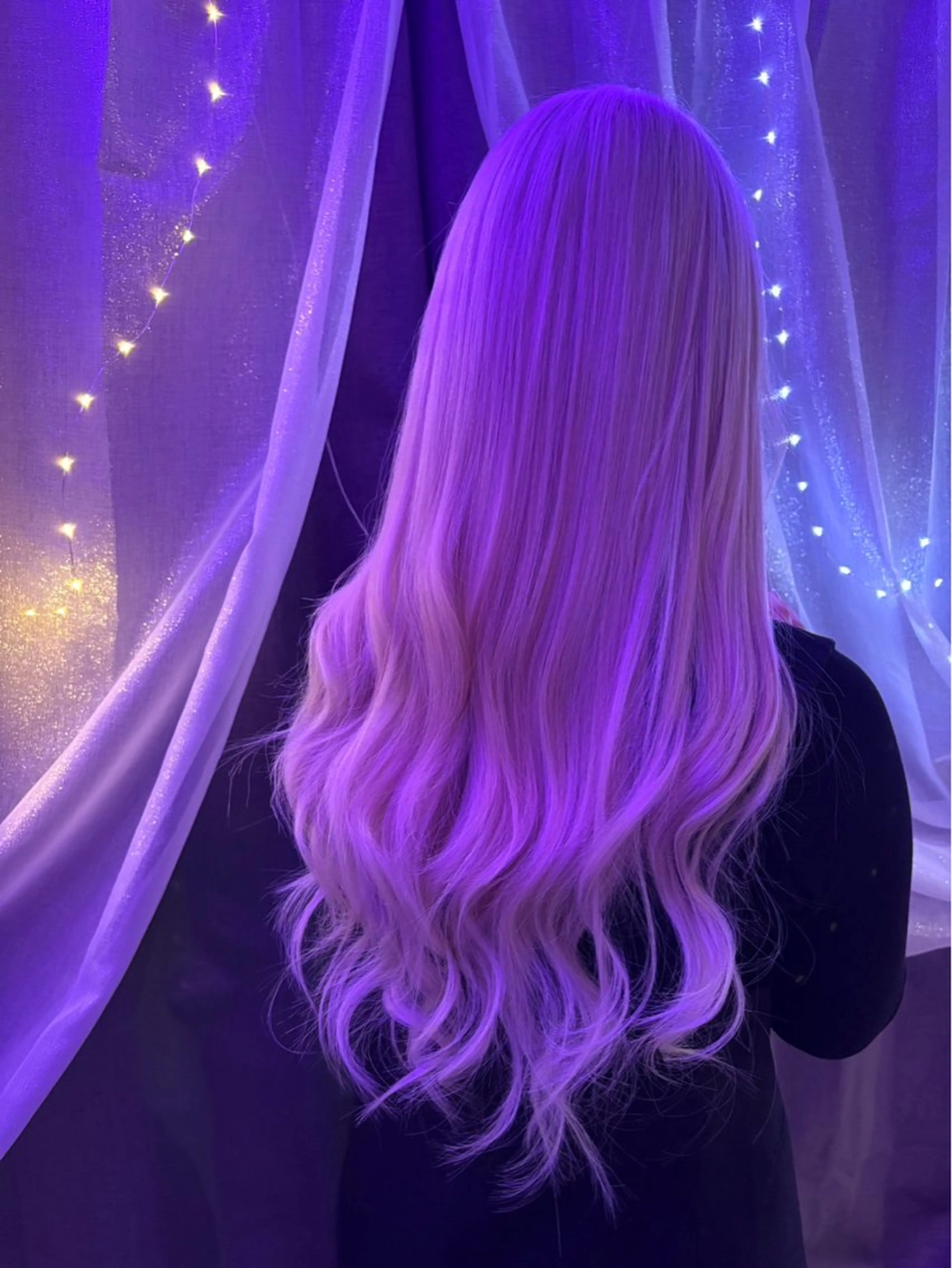 ロング パーマ エクステ 辻村 遥楓のヘアスタイル