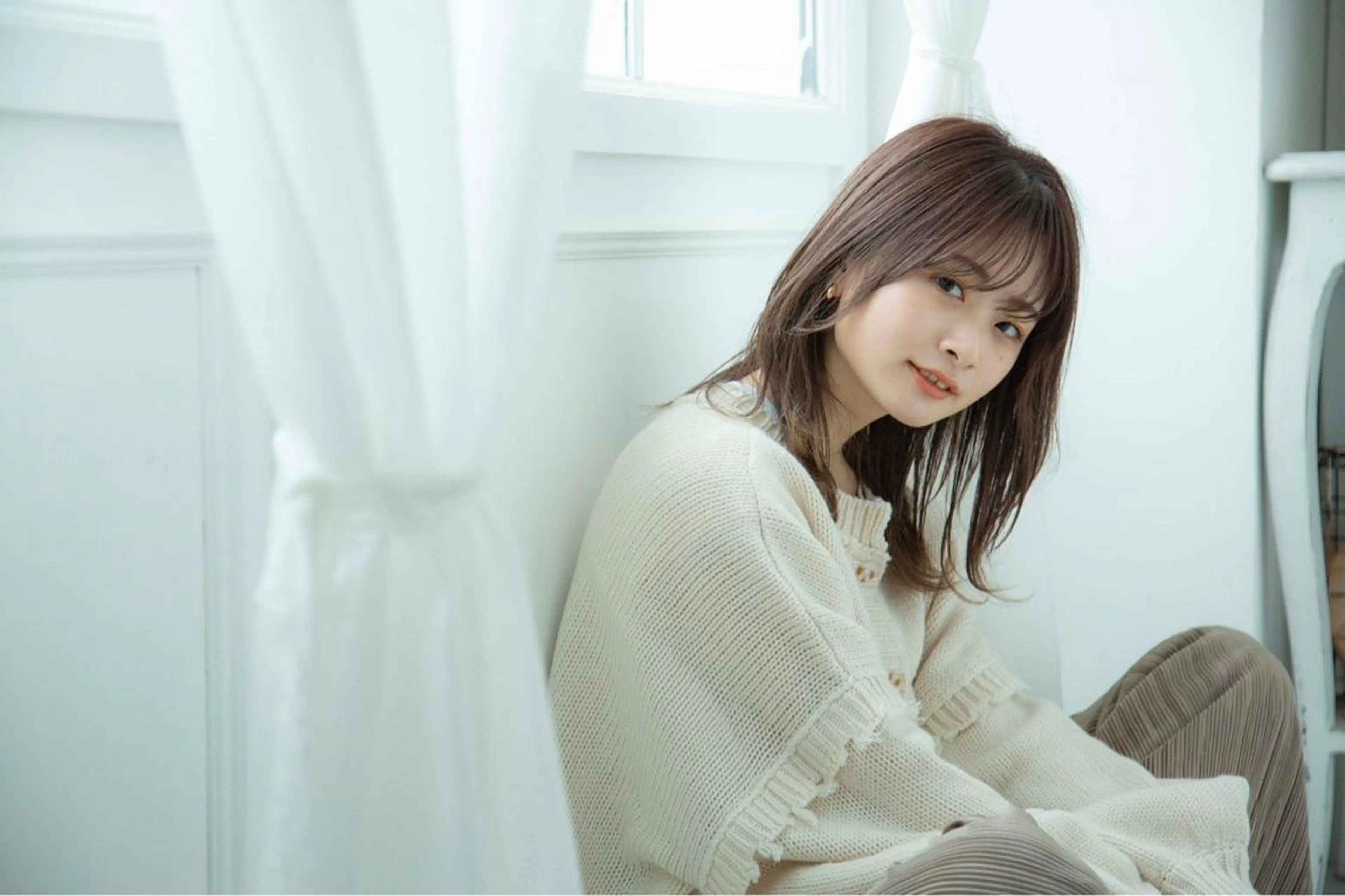 セミロング マンツーマン施術 山口つよしのヘアスタイル