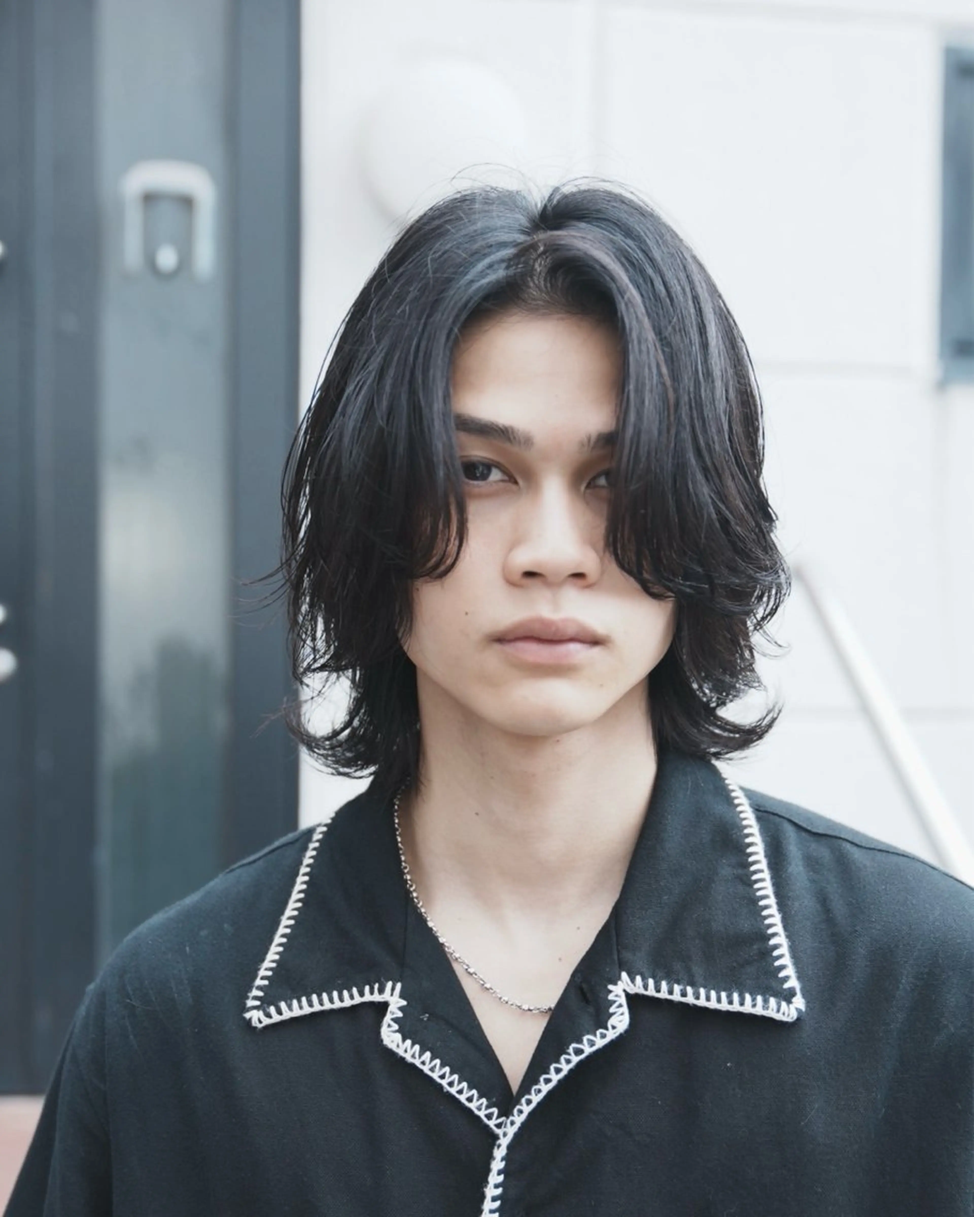 ミディアム メンズ 人見知りさんでも安心 奥田 里佳子のヘアスタイル