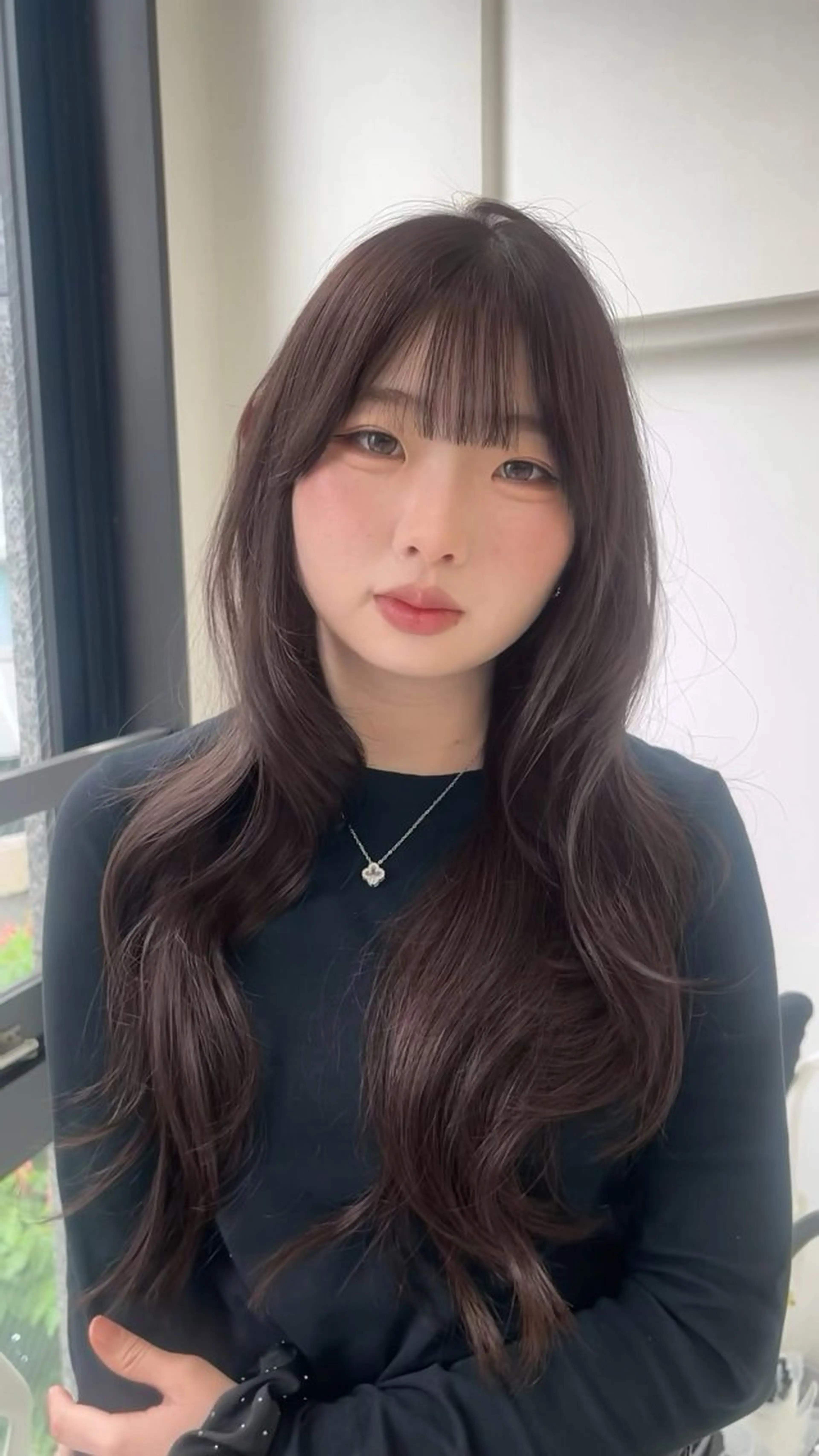 ロング カット ヘアカラー トリートメント ♡ナチュラルガーリー ♡ベージュ♡RINAのヘアスタイル