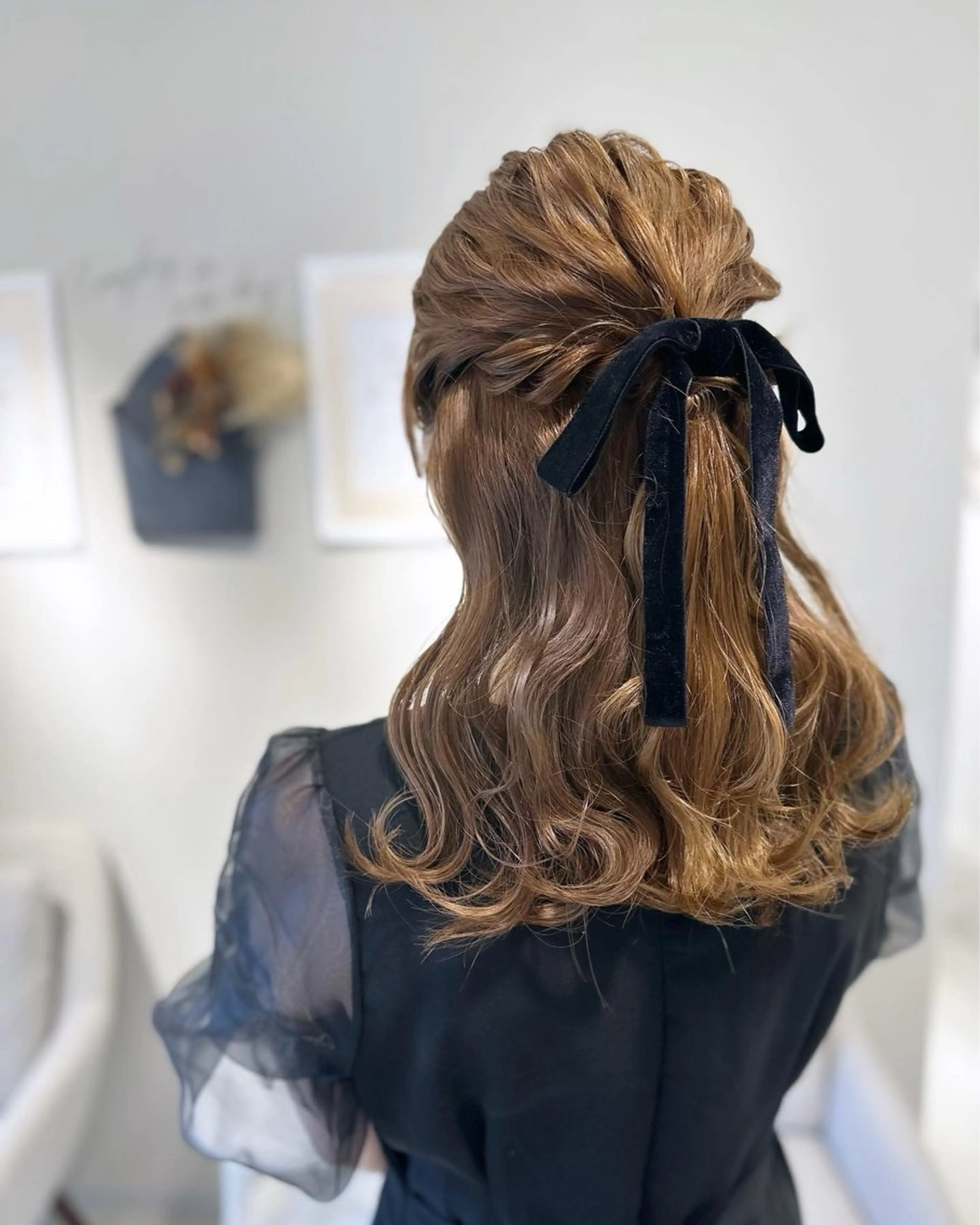 ロング ヘアセット 荒木 ひろかのヘアスタイル