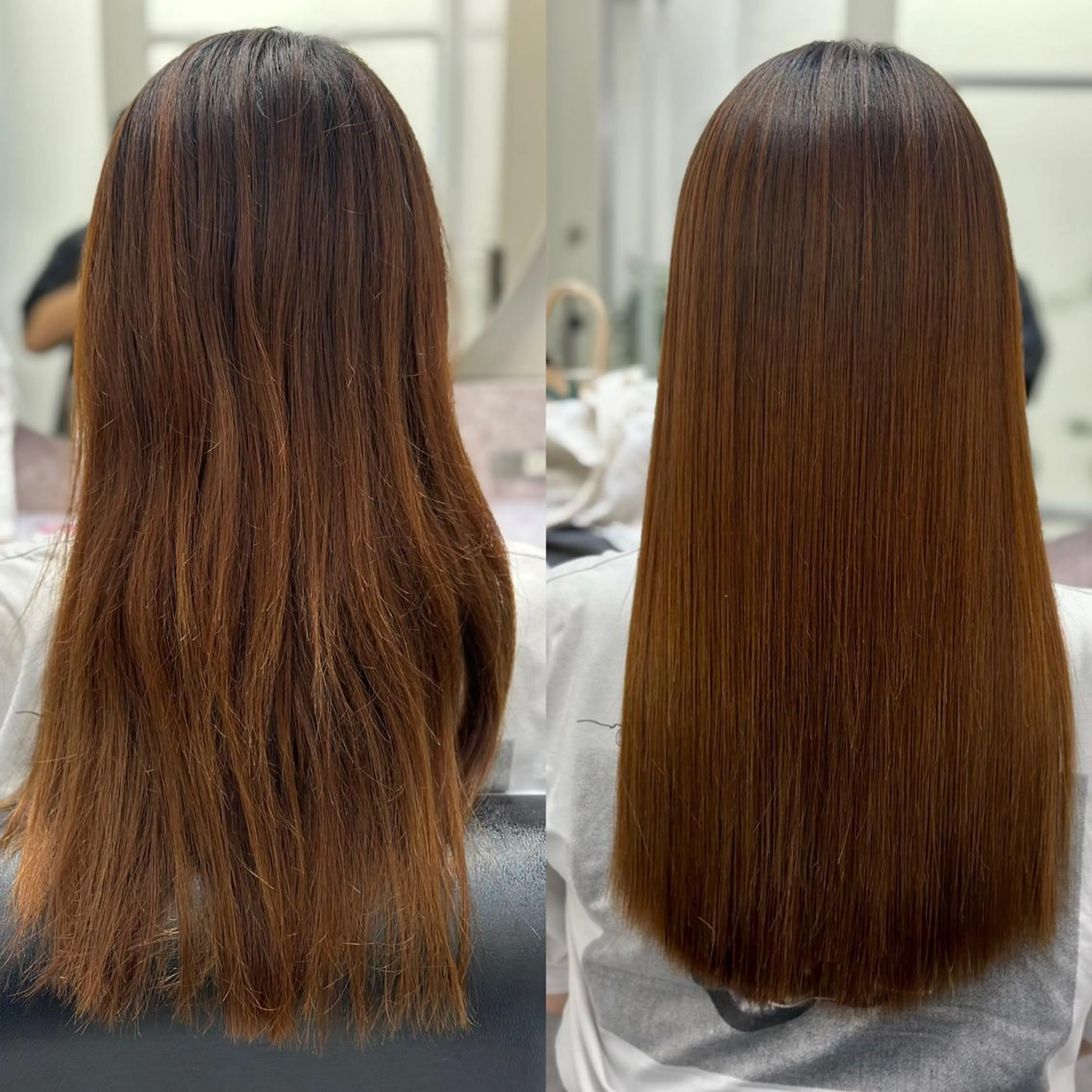 セミロング 伸ばしかけ トリートメント 酸熱トリートメント JYO 髪質改善専門家のヘアスタイル