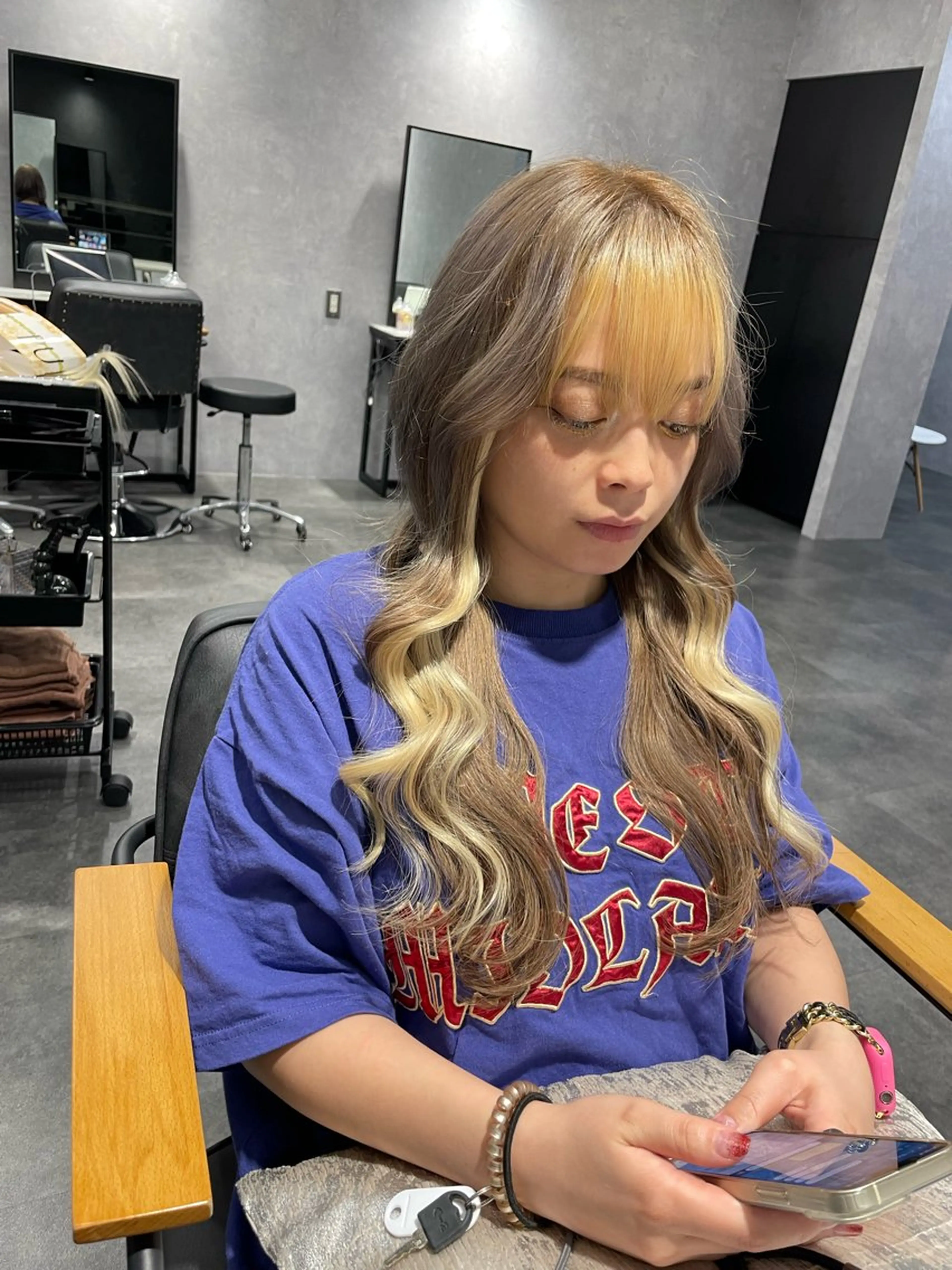 ロング カラー 江田 悠真のヘアスタイル