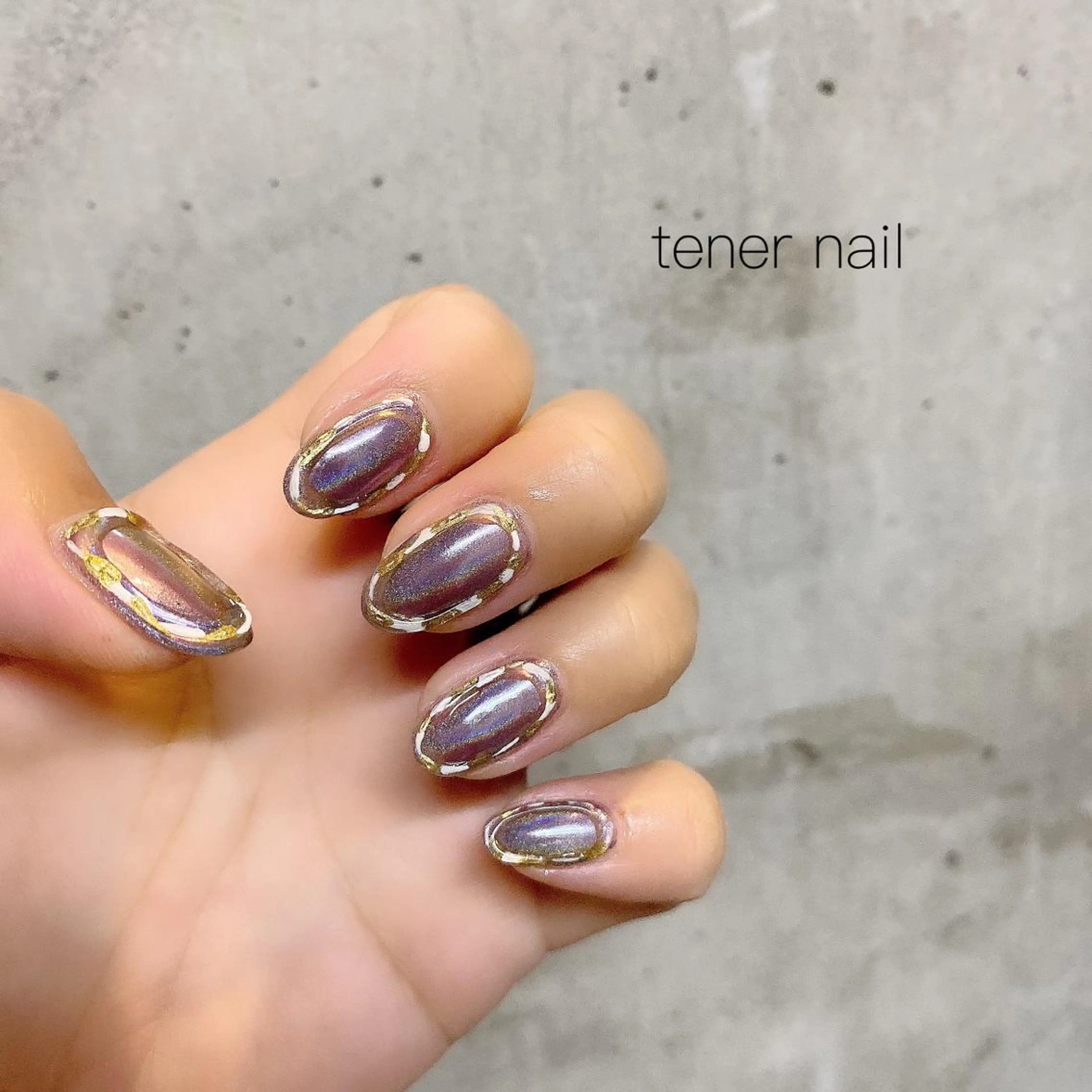 ネイル パープル テネルネイル tener nailのネイルデザイン